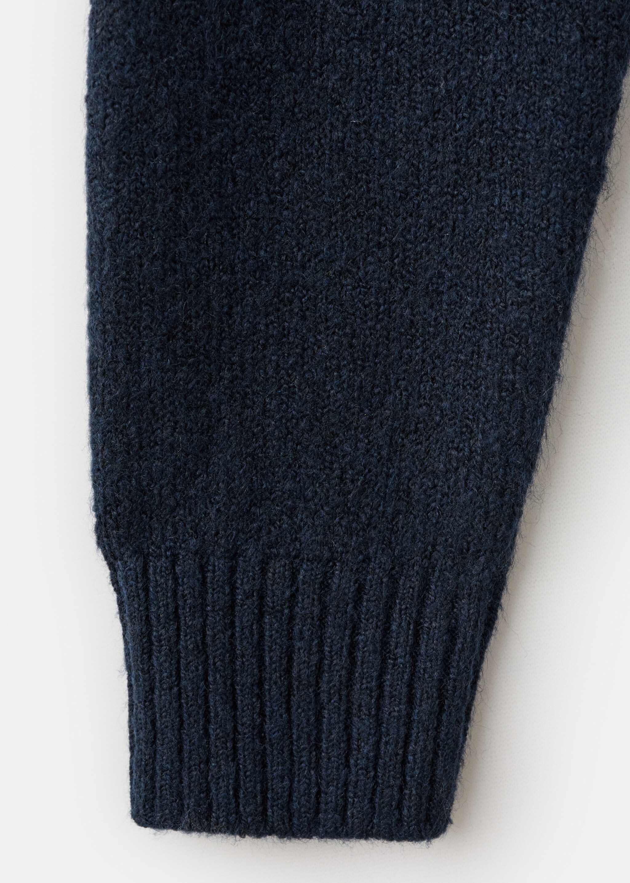 Buttons detail knit sweater - Details of the article 0, Navy. Ref: 17007133-00.