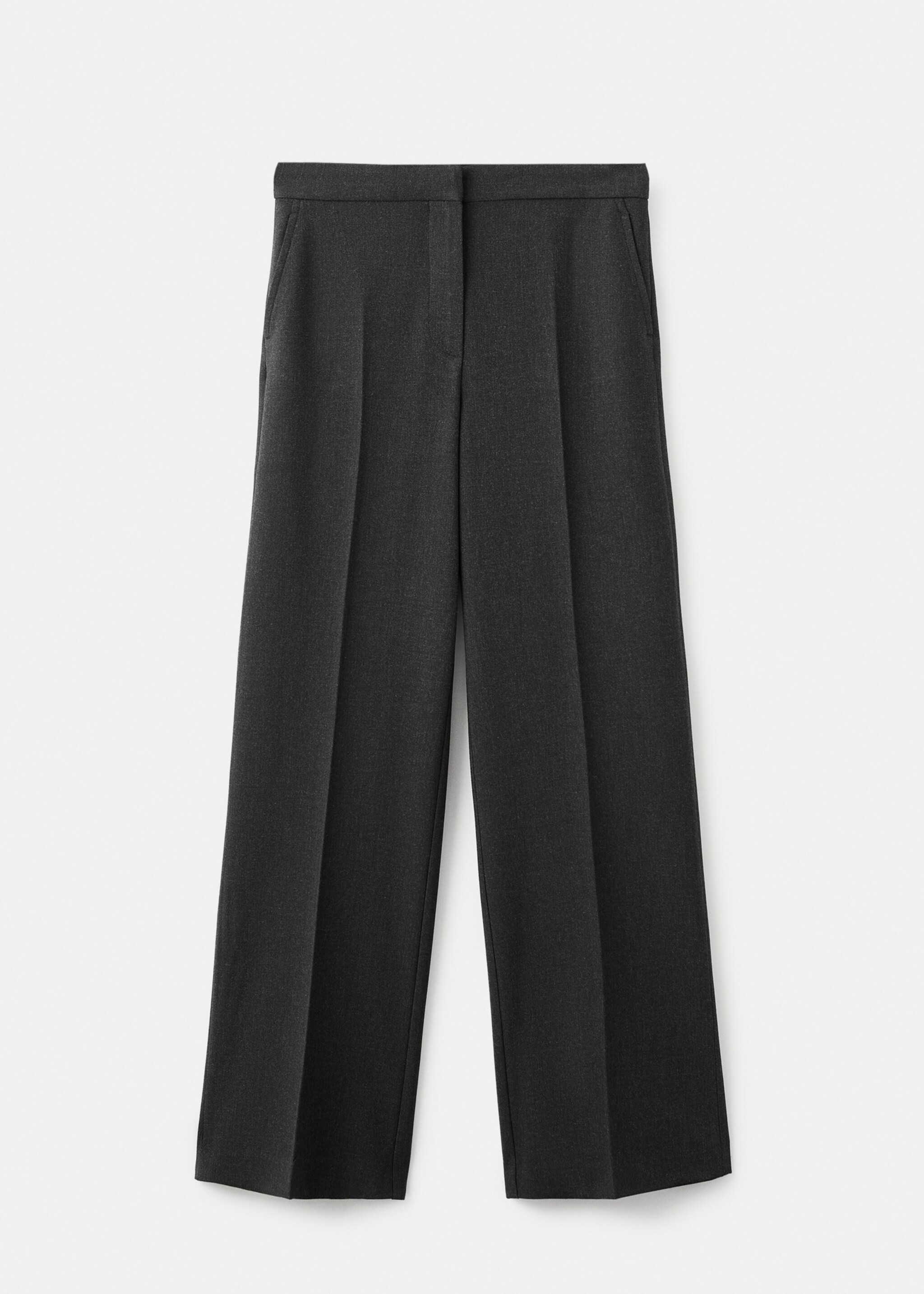 Pleated suit trousers - Article without model, Grey. Ref: 17007141-00.