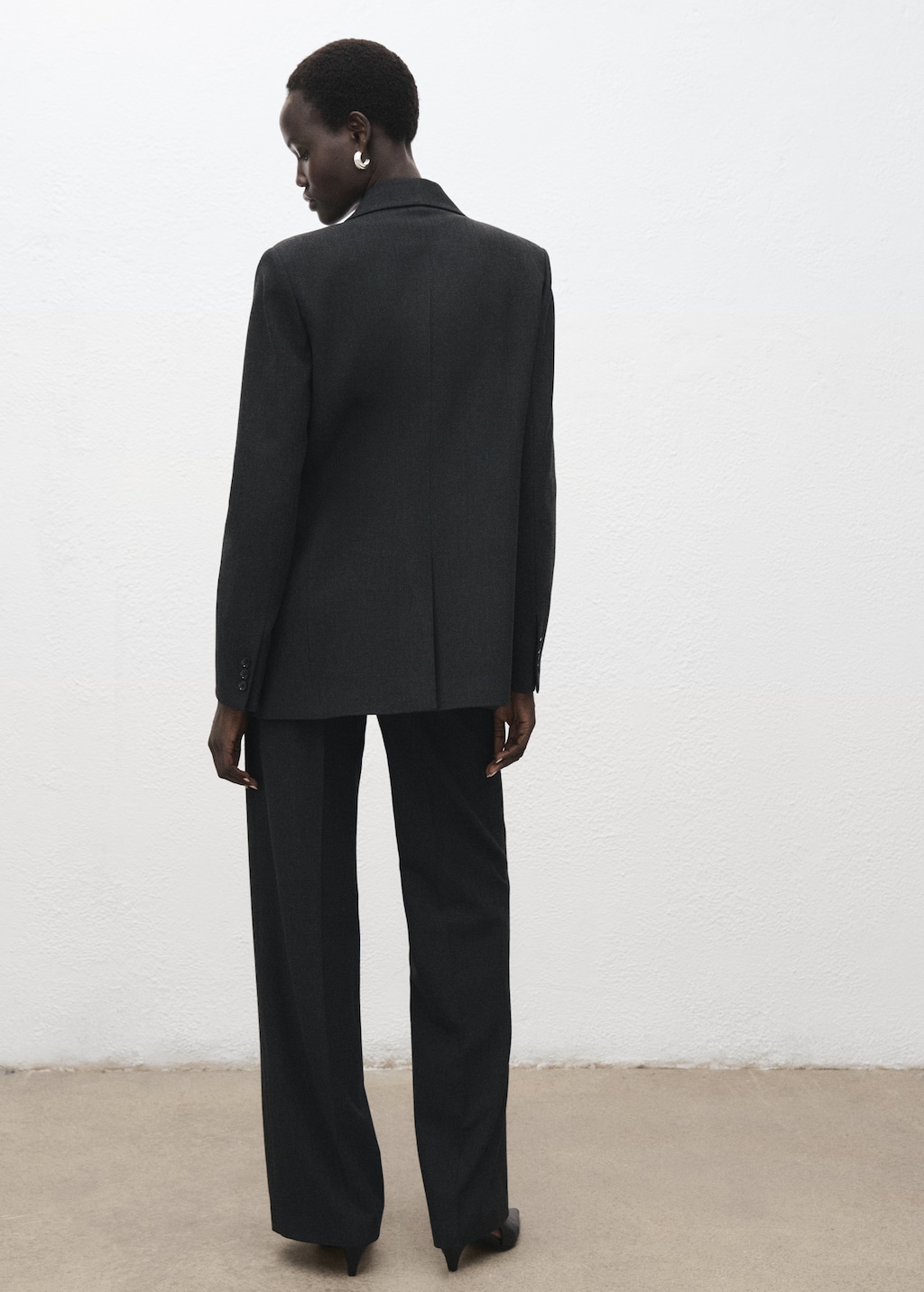 Pleated suit pants