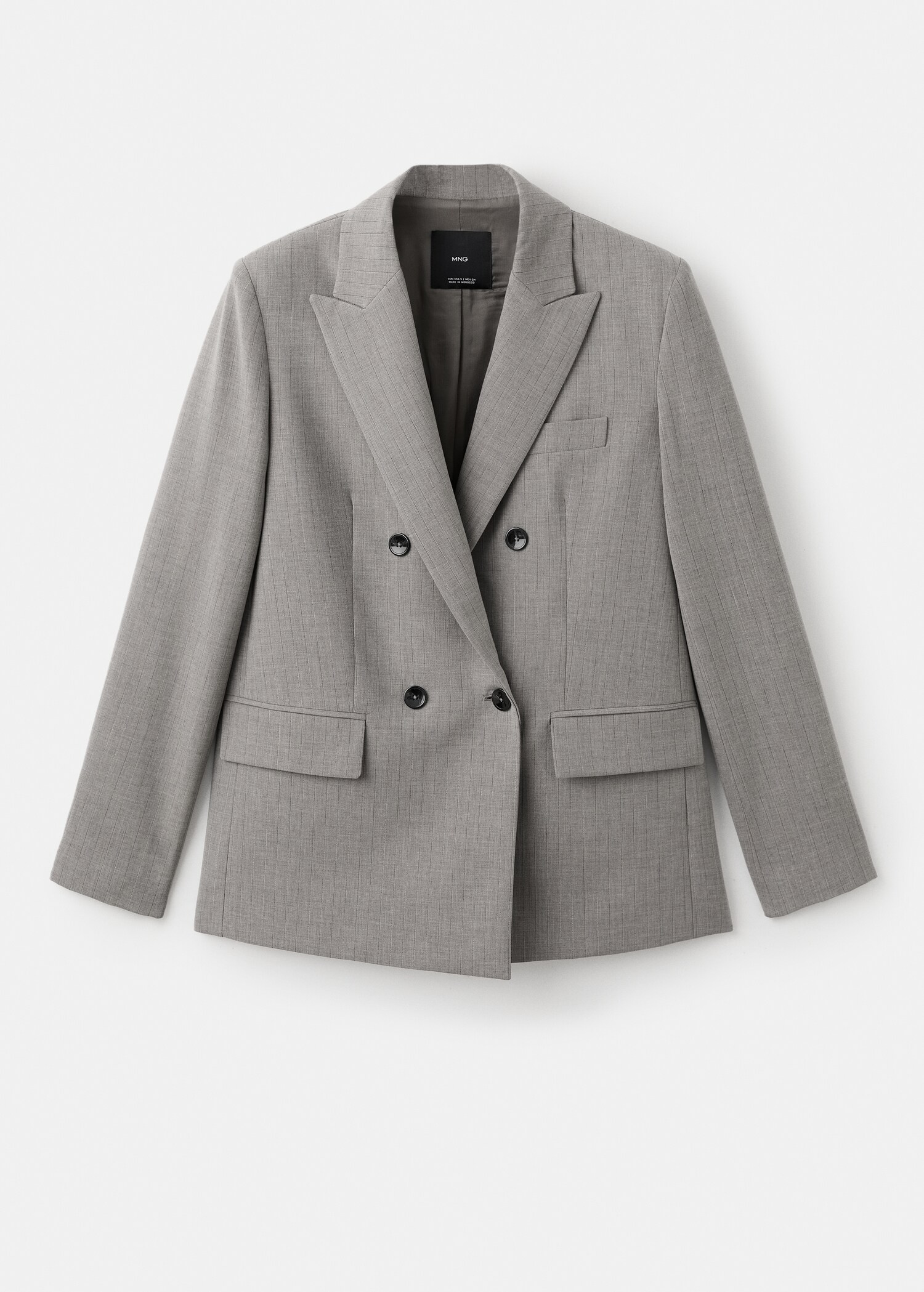 Double-breasted wool blend suit jacket - Article without model