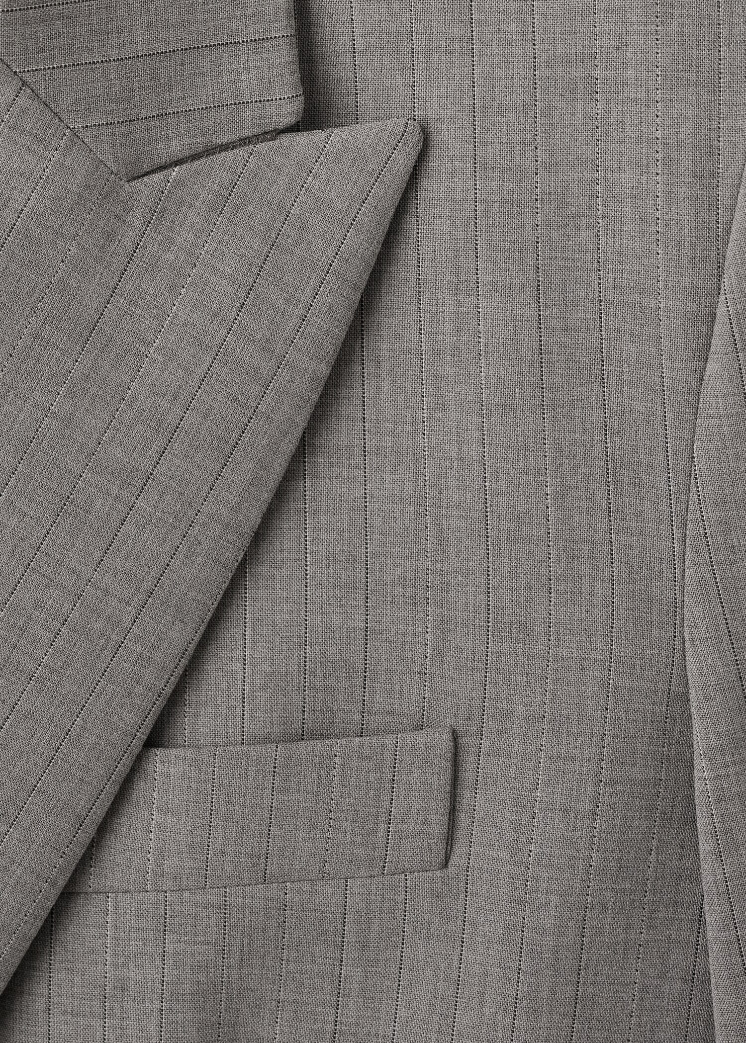 Double-breasted wool blend suit jacket - Details of the article 0