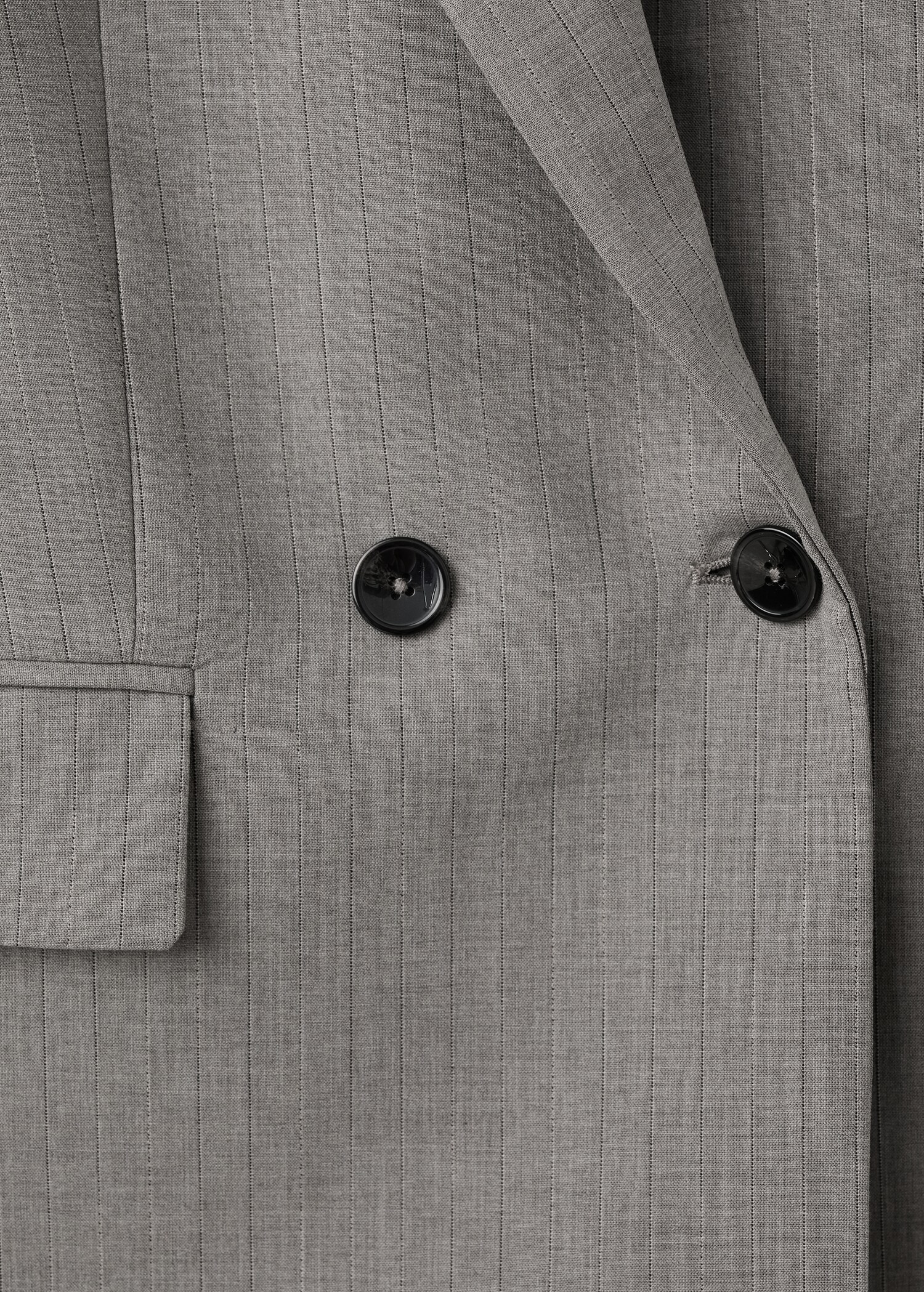 Double-breasted wool blend suit jacket - Details of the article 8