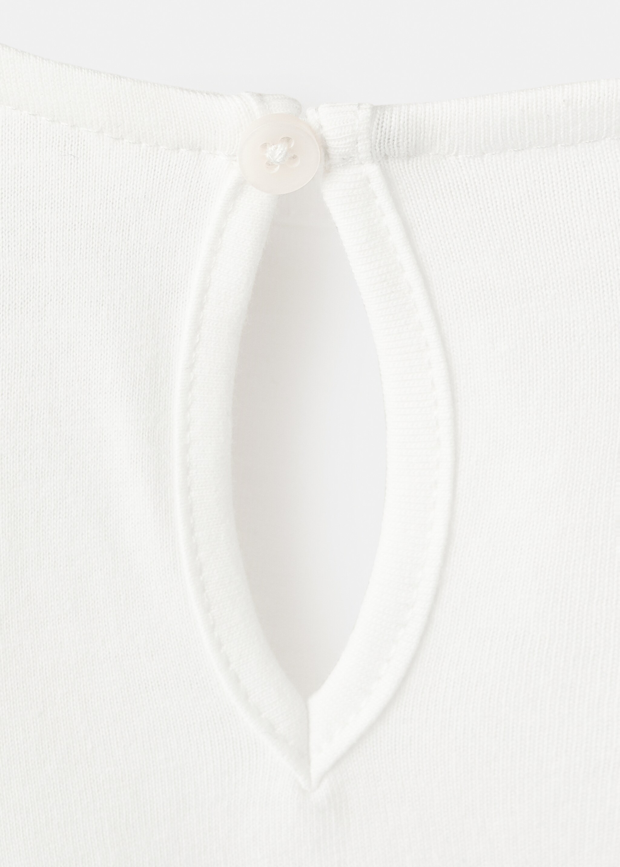 T-shirt détails ajourés - Détail de l'article 0, Blanc cassé. Ref: 17007772-00.