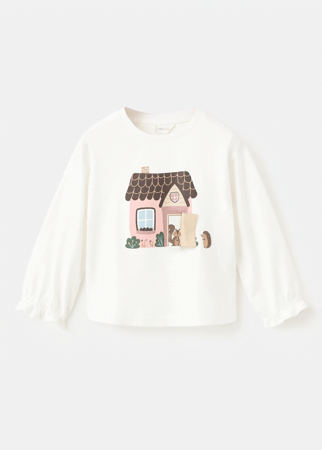 Printed cotton-blend t-shirt