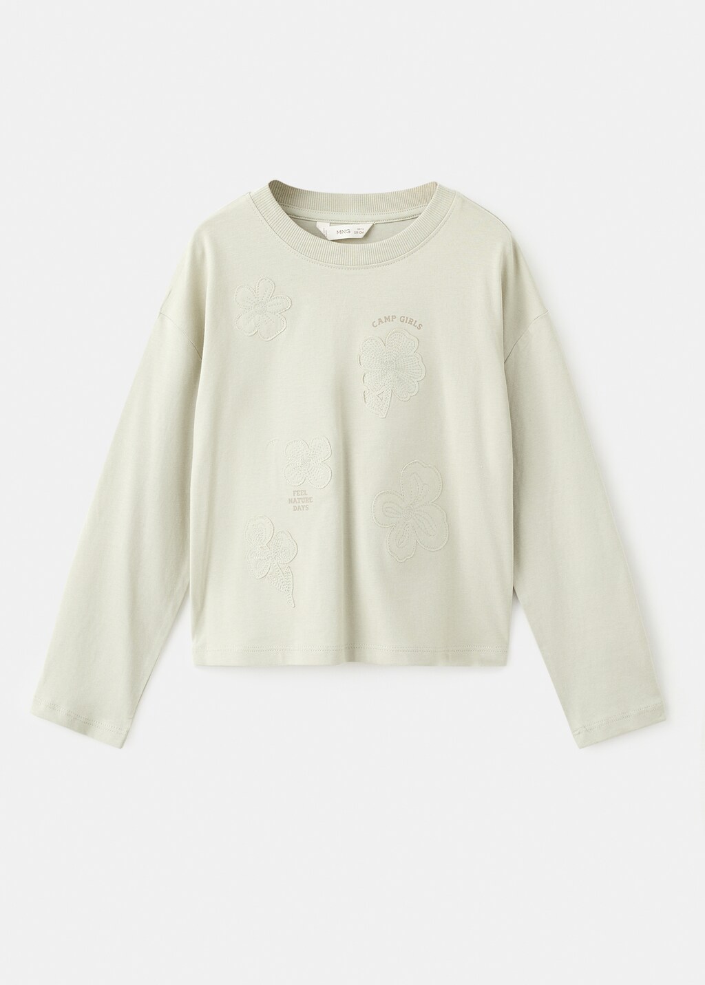 Embroidered cotton T-shirt