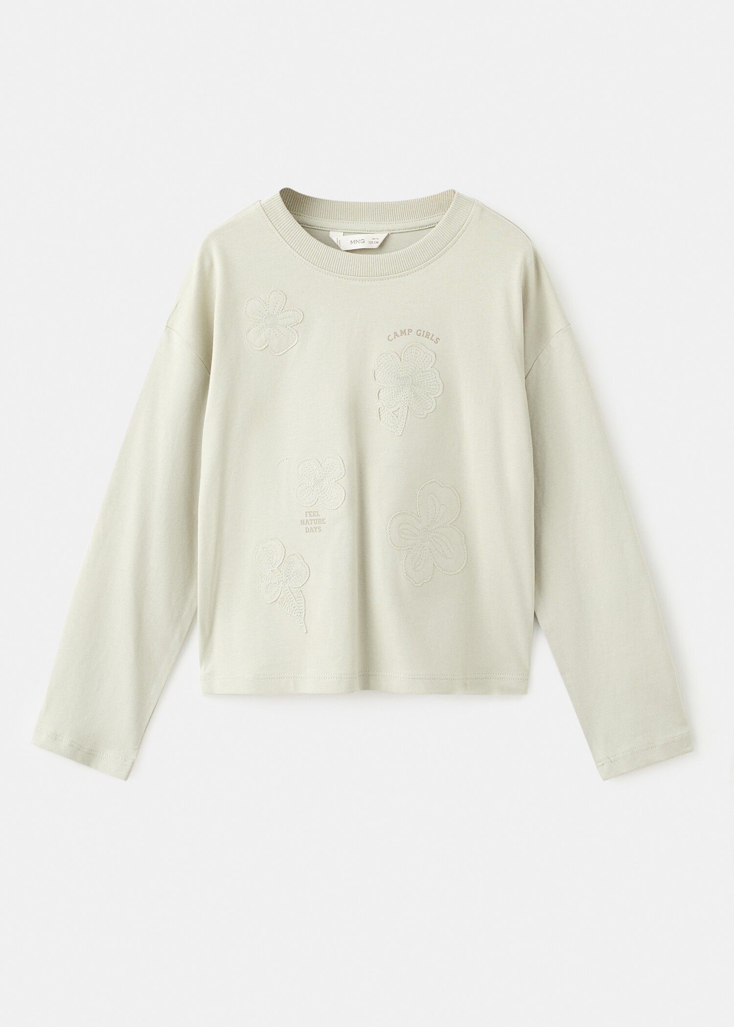 Embroidered cotton T-shirt - Article without model