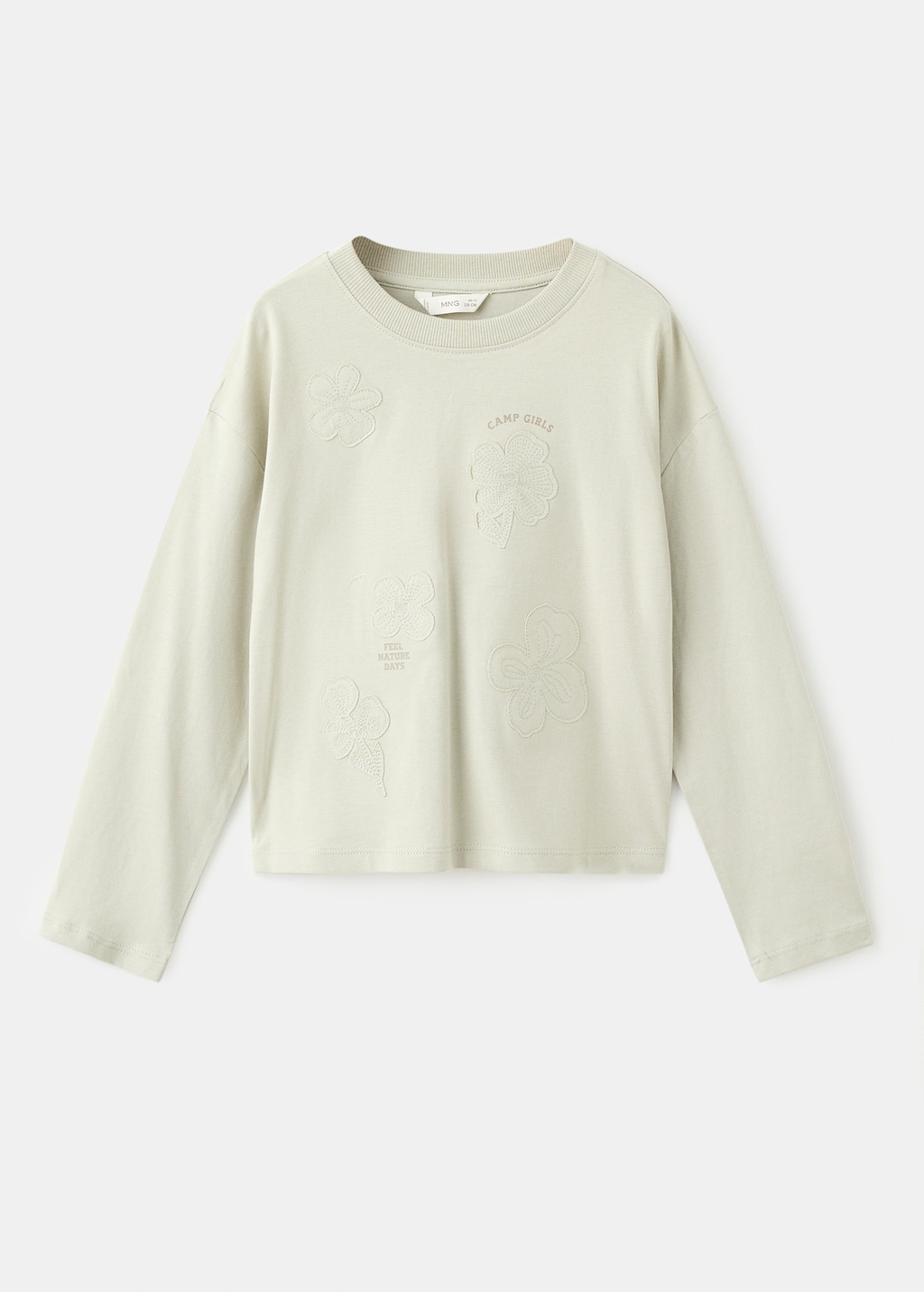 Embroidered cotton T-shirt