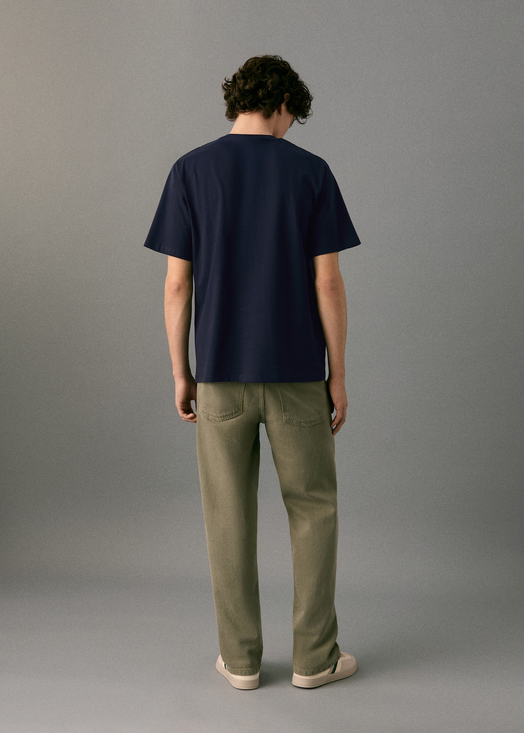 Cotton t-shirt with embroidered fish