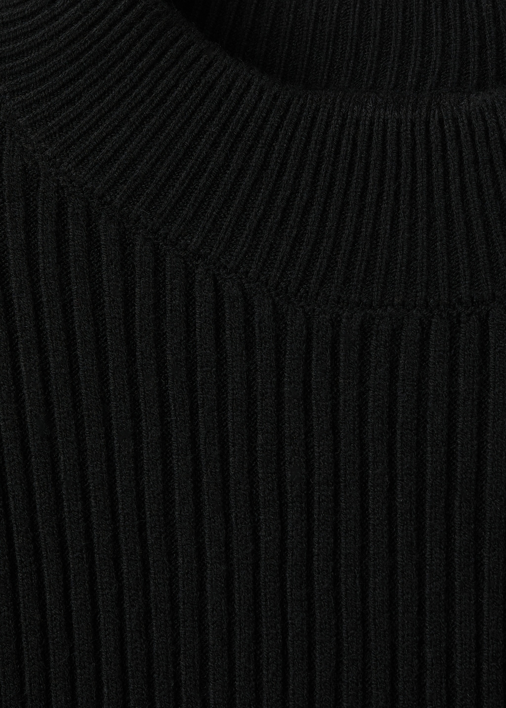 Ribbed peplum sweater