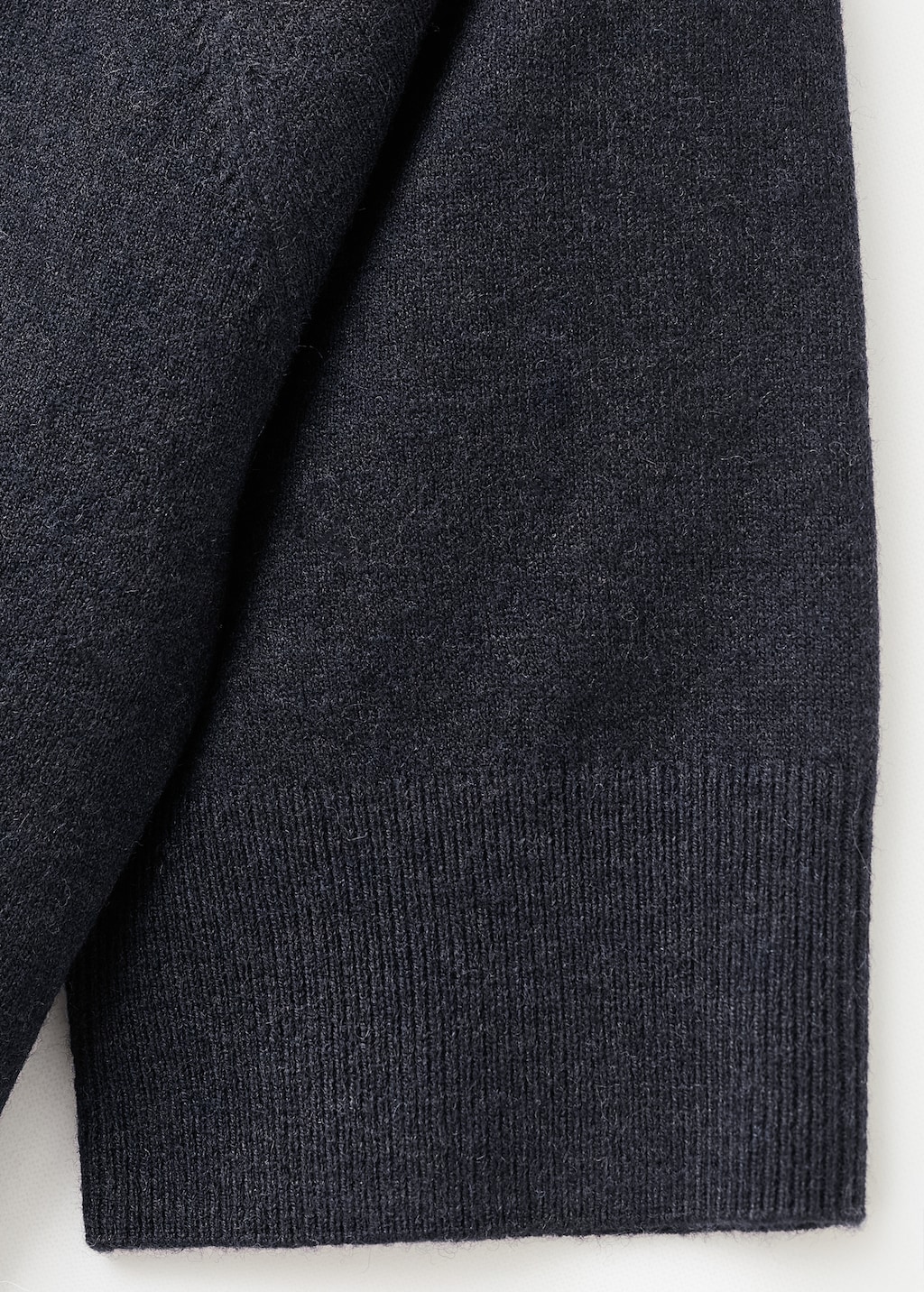 Short-sleeved wool-blend sweater