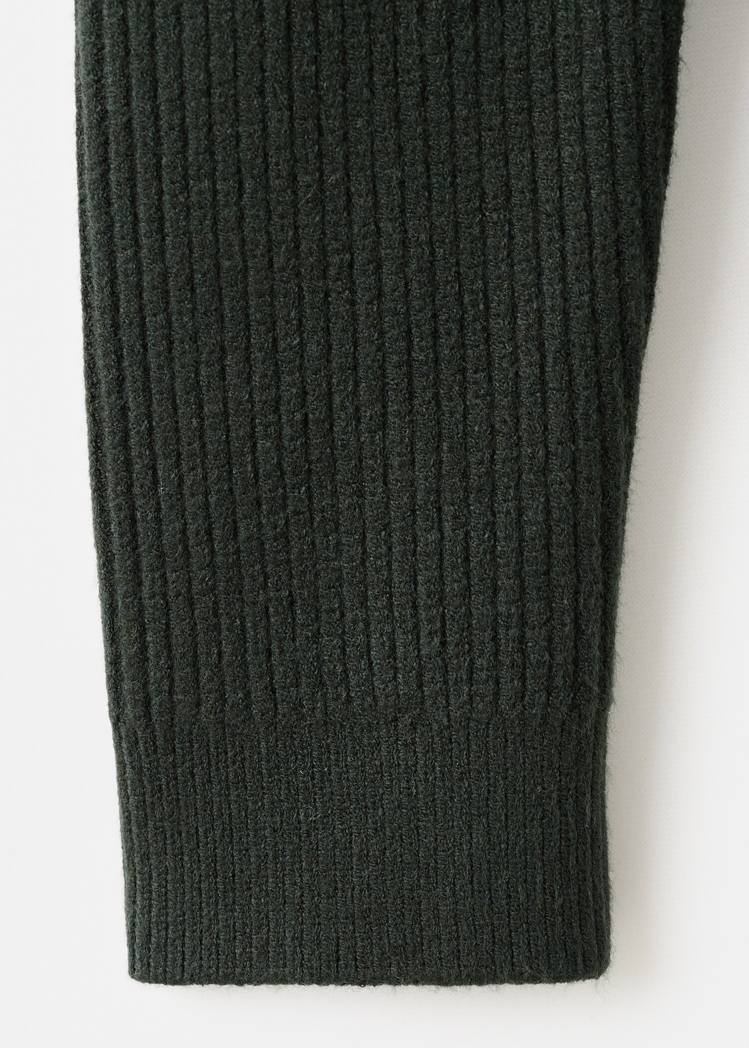 Ribbed polo neck sweater with buttons - Деталь изделия 0