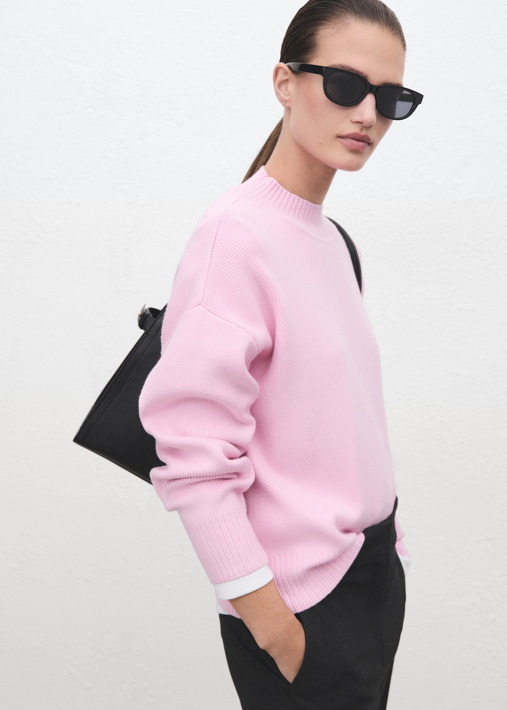 Mango High collar sweater