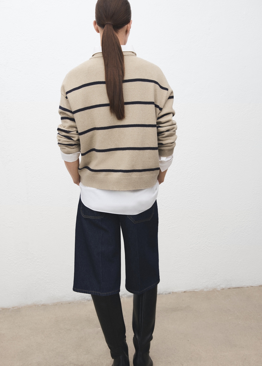 Mango Knit striped sweater