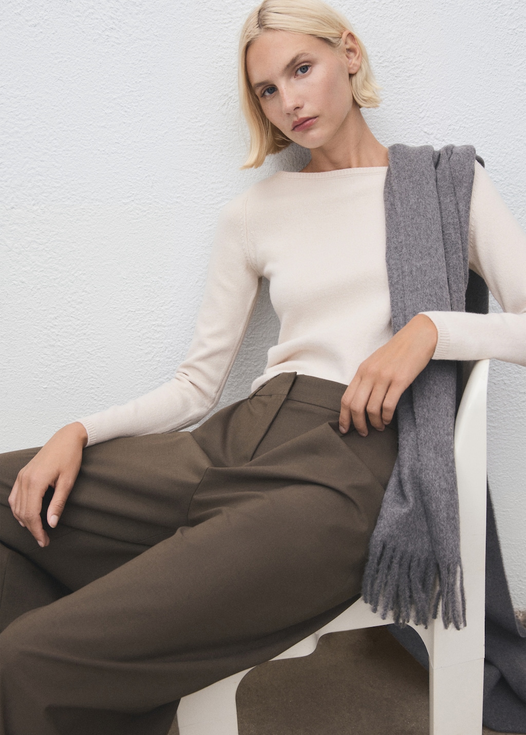 Mango Boat neck sweater