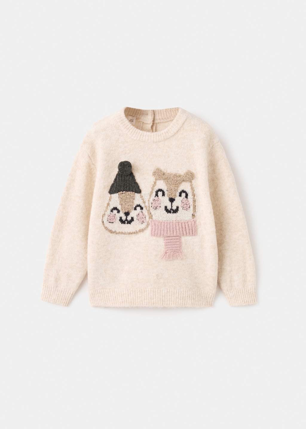 Knit embroidered sweater