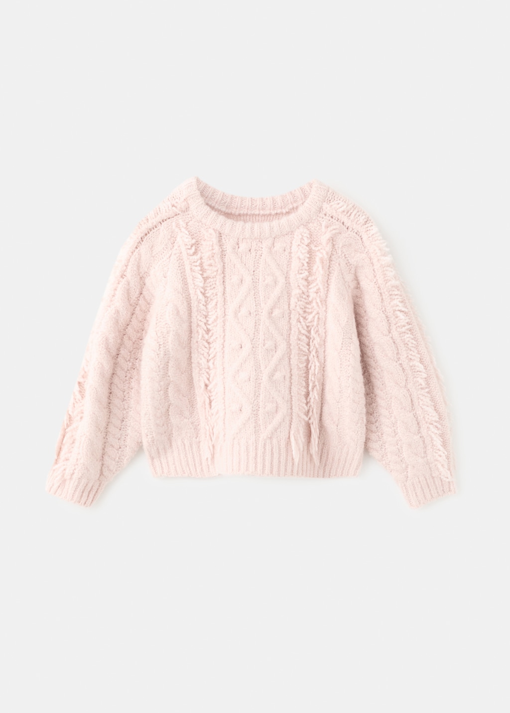 Braided knitted sweater