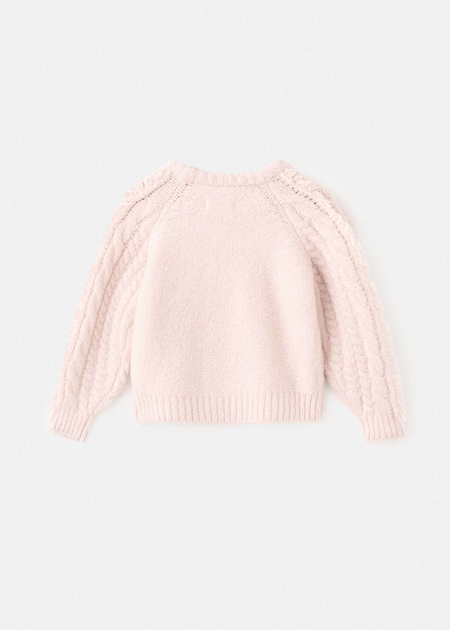 Braided knitted sweater - Reverse of the article