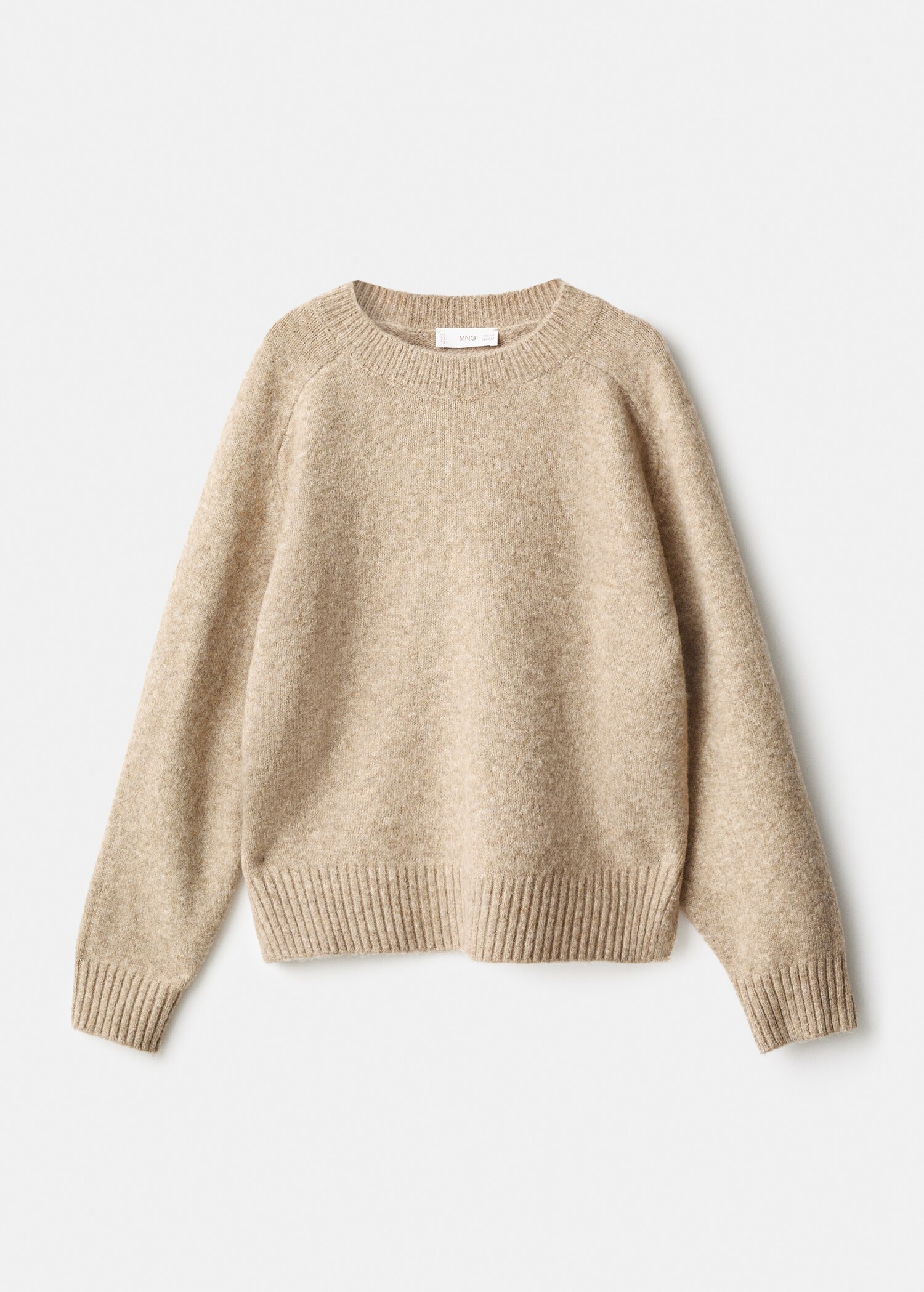 Knitted ribbed sweater - Article without model