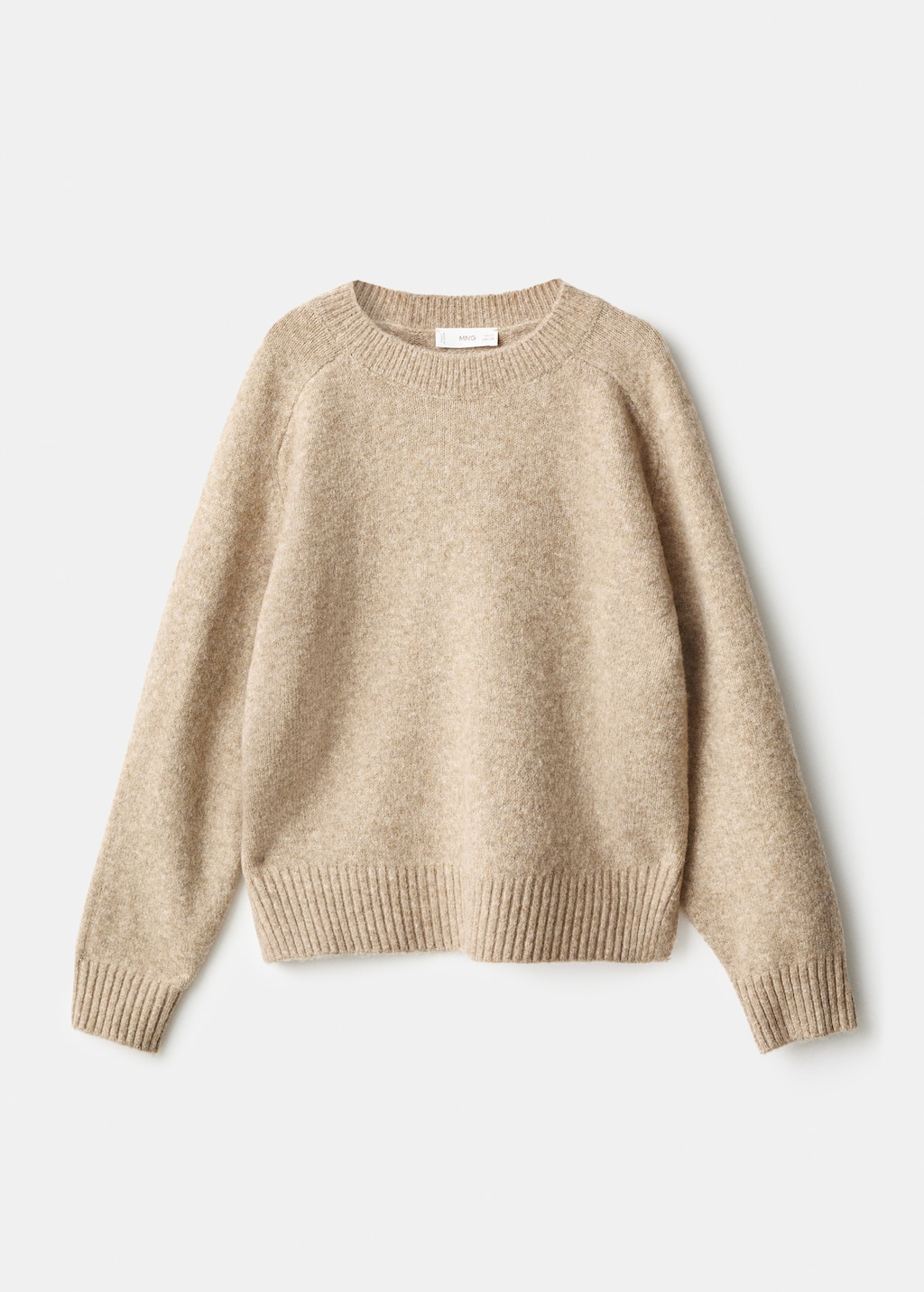 Knitted ribbed sweater