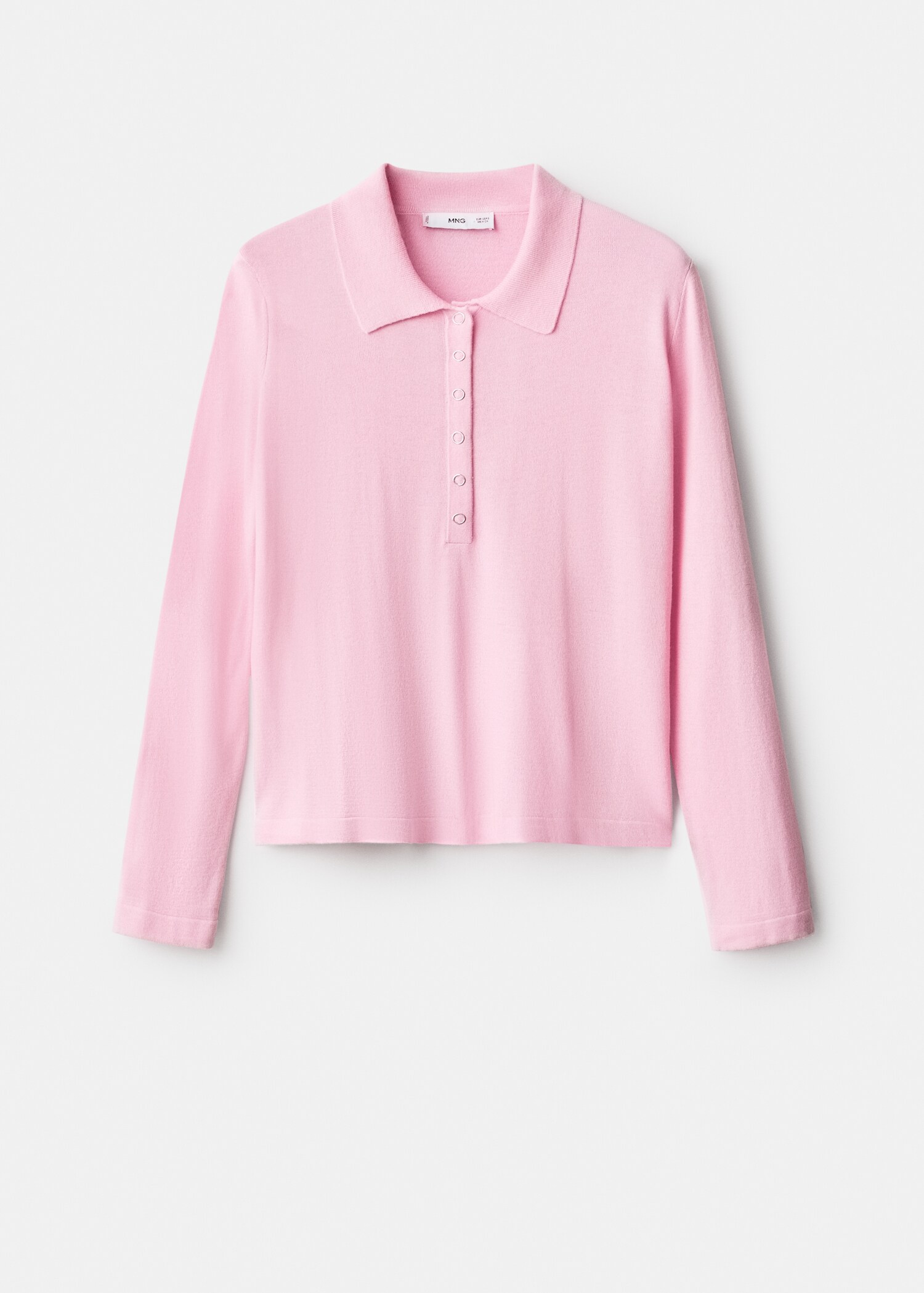 Jersey cuello polo manga larga - Artículo sin modelo