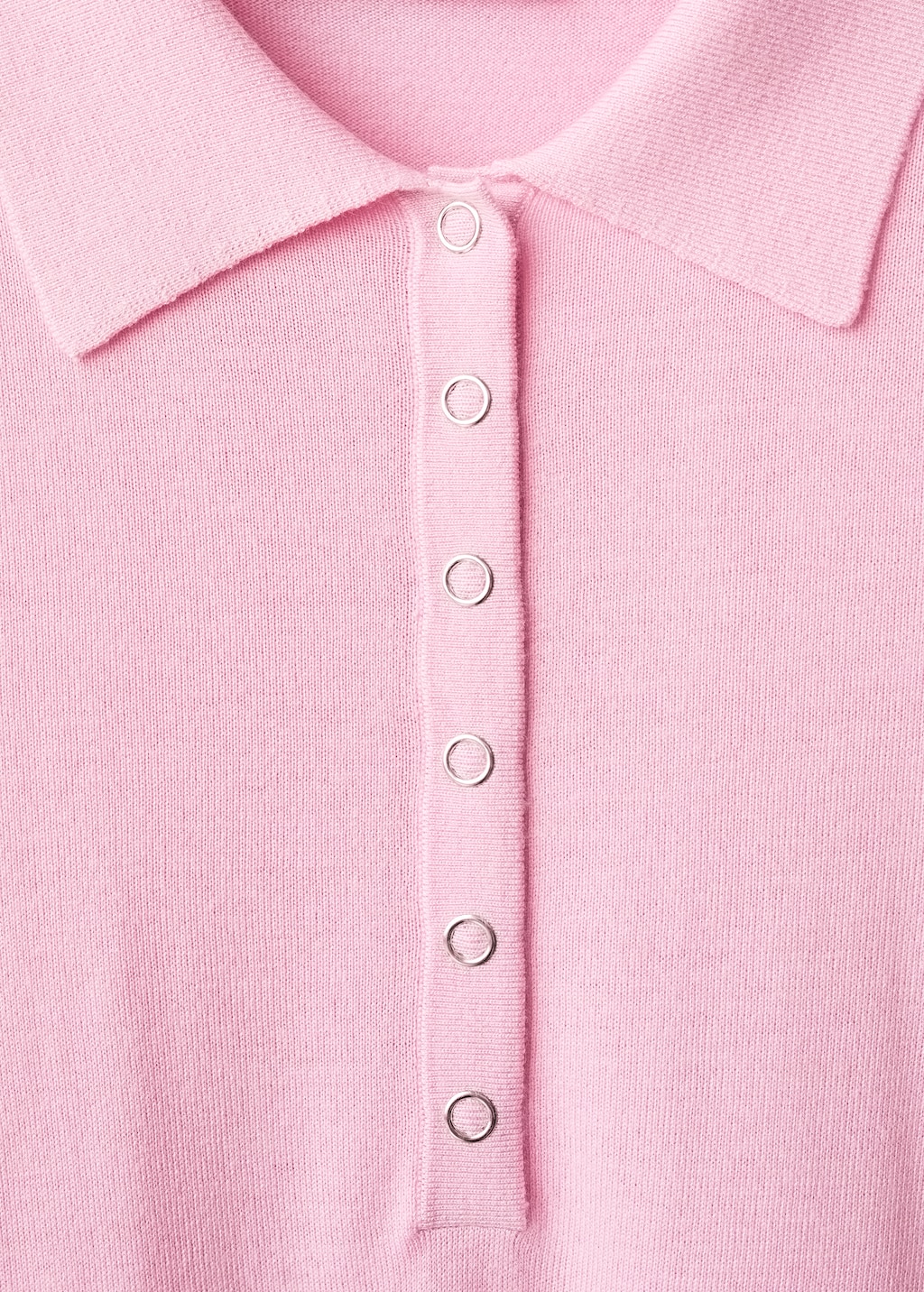 Long-sleeved polo-neck sweater