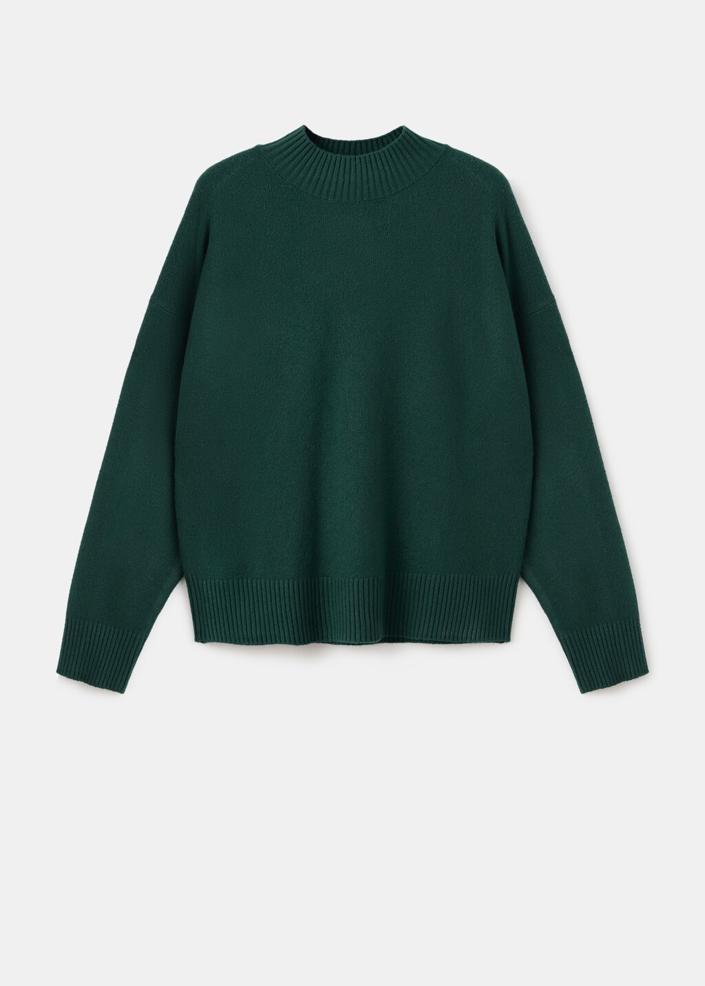 Mango Ribbed turtleneck sweater