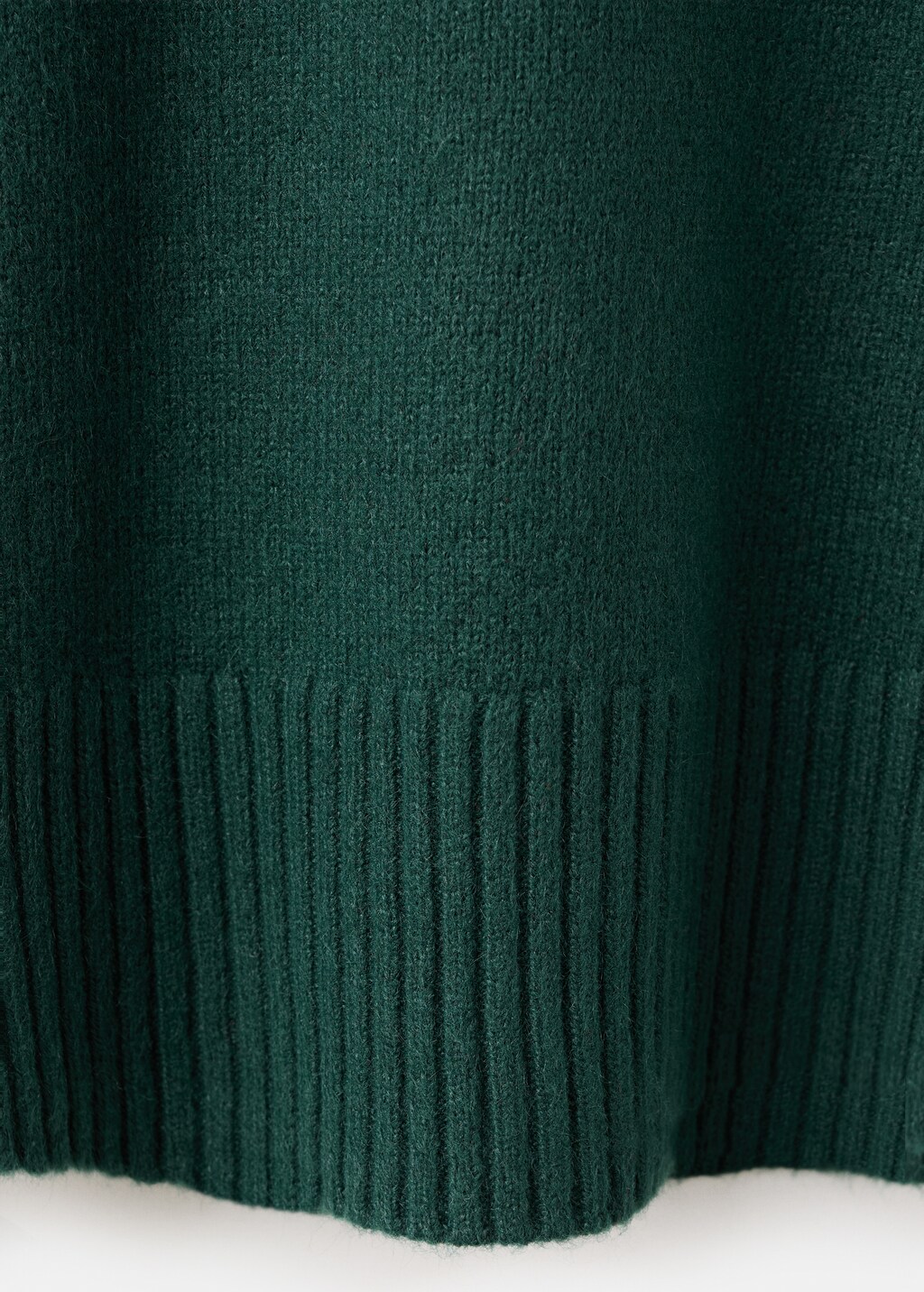 Mango Ribbed turtleneck sweater