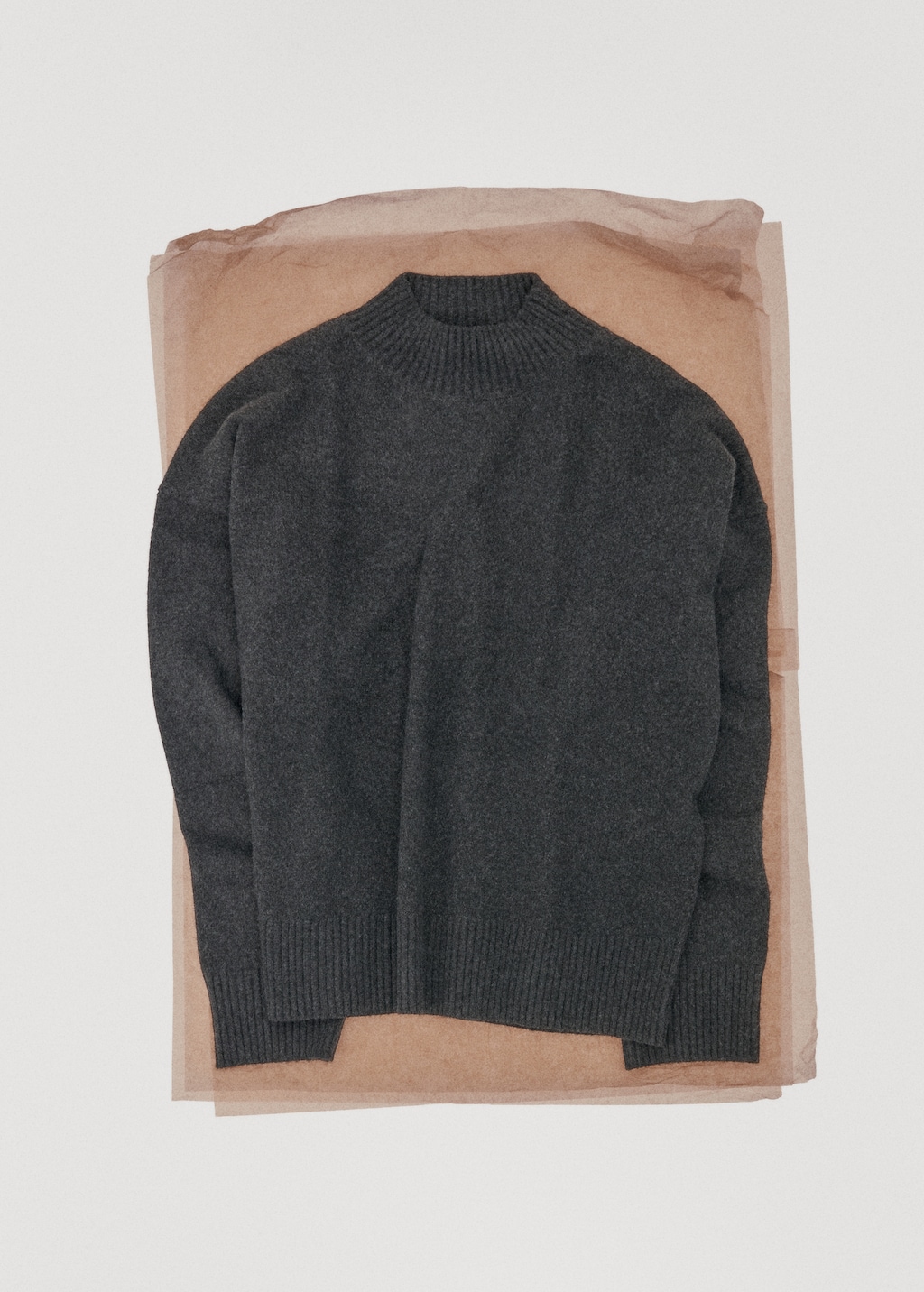 Ribbed turtleneck sweater