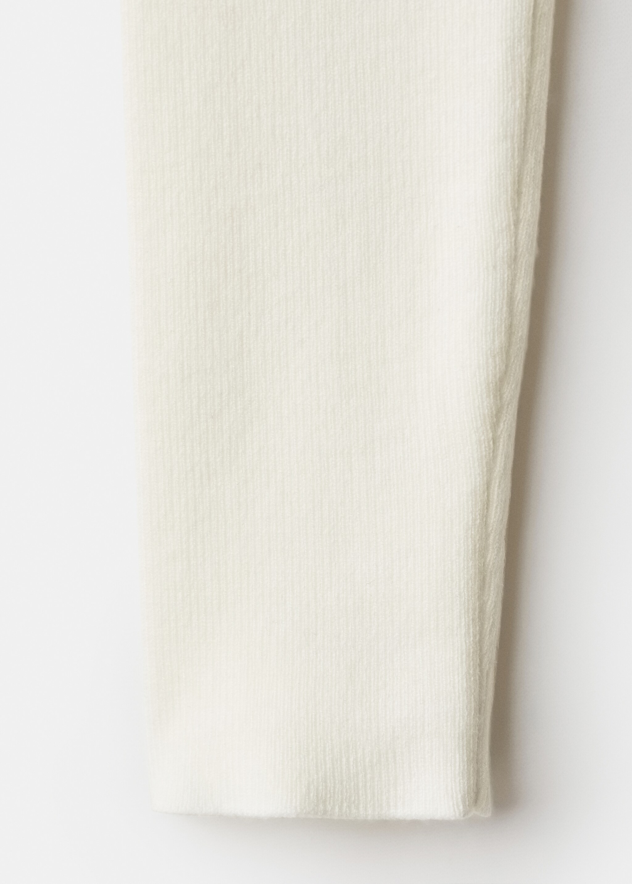 Fitted sweater with perkins neck - Details of the article 0, Ecru. Ref: 17007802-00.