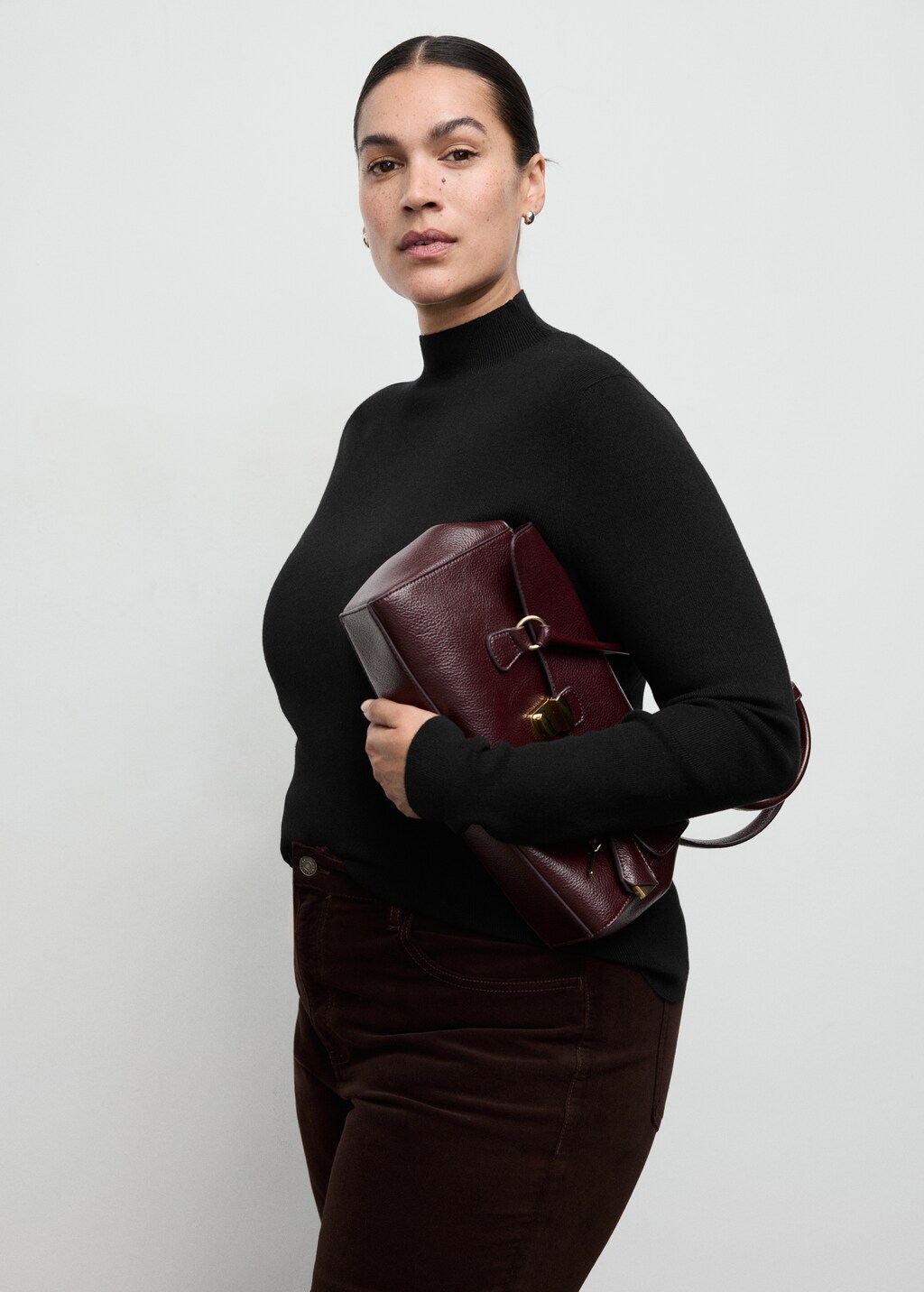 Mango Fitted sweater with perkins neck thumbnail