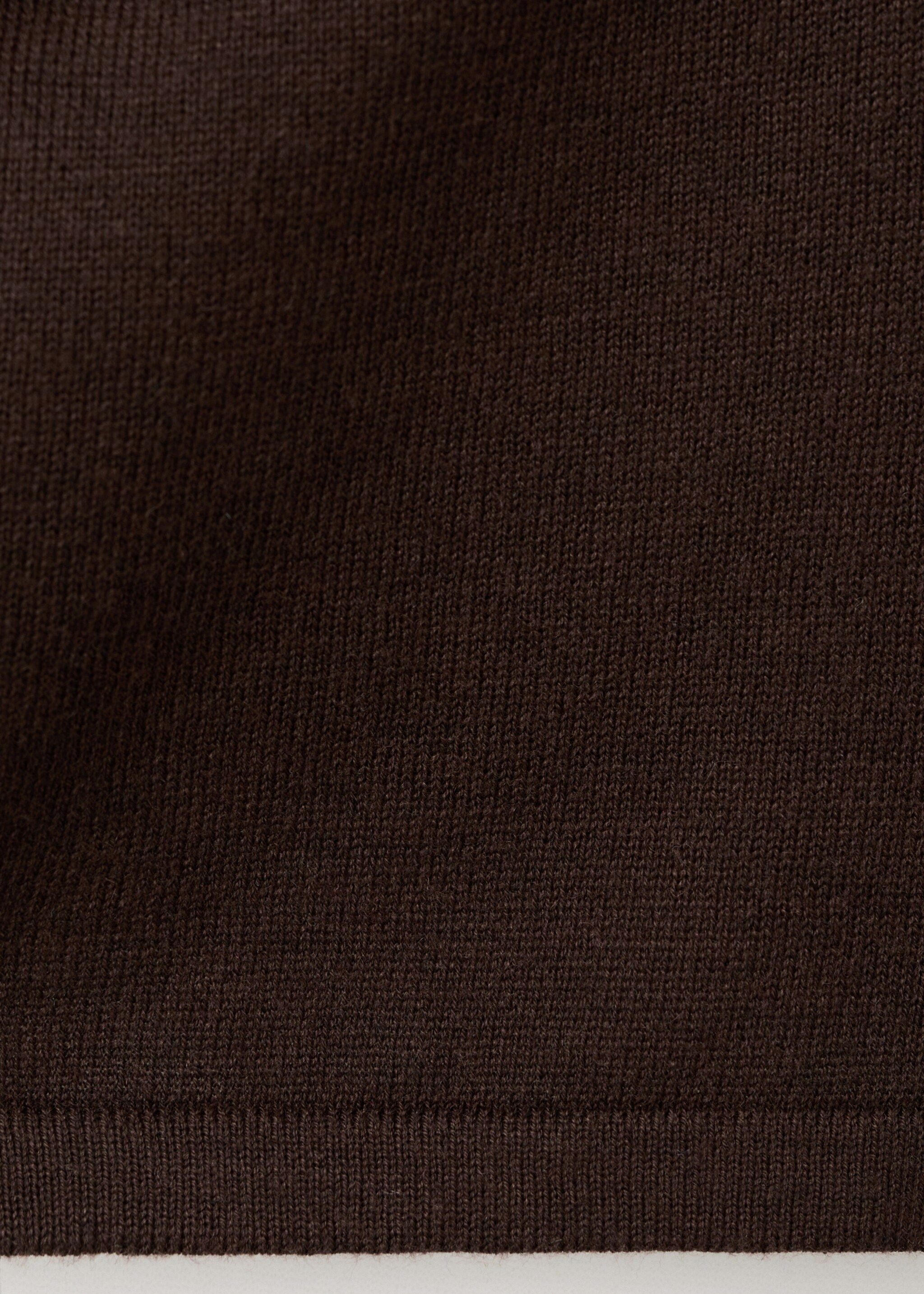 Cowl neck sweater - Details of the article 0, Chocolate. Ref: 17007803-00.