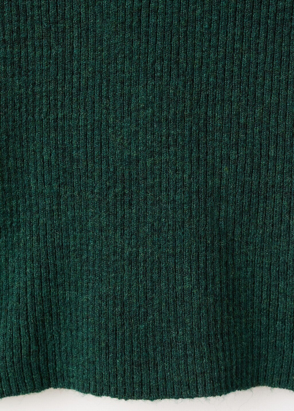 Mango Ribbed sweater with perkins neck