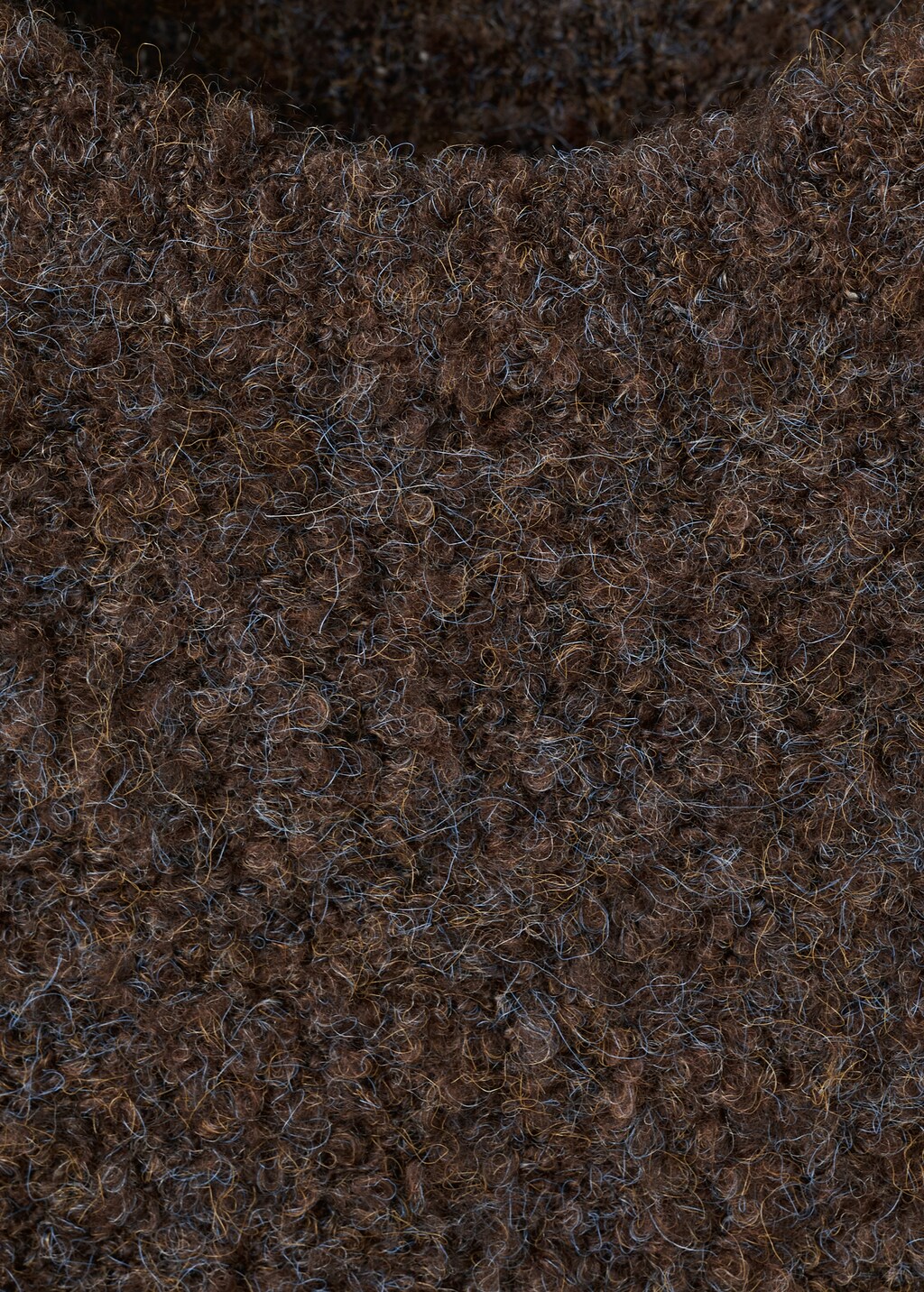 Bouclé short-sleeved sweater