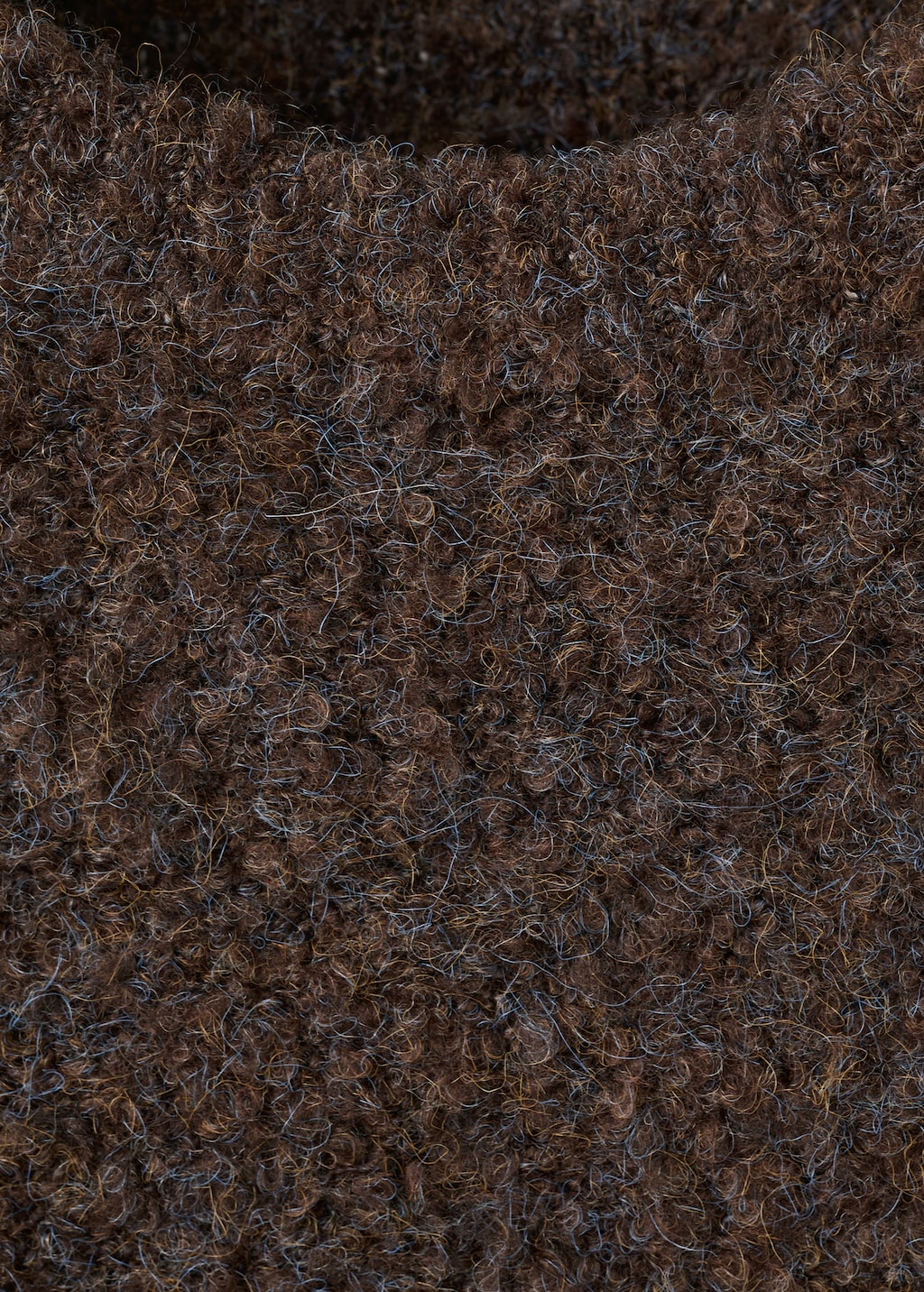 Bouclé short-sleeved sweater