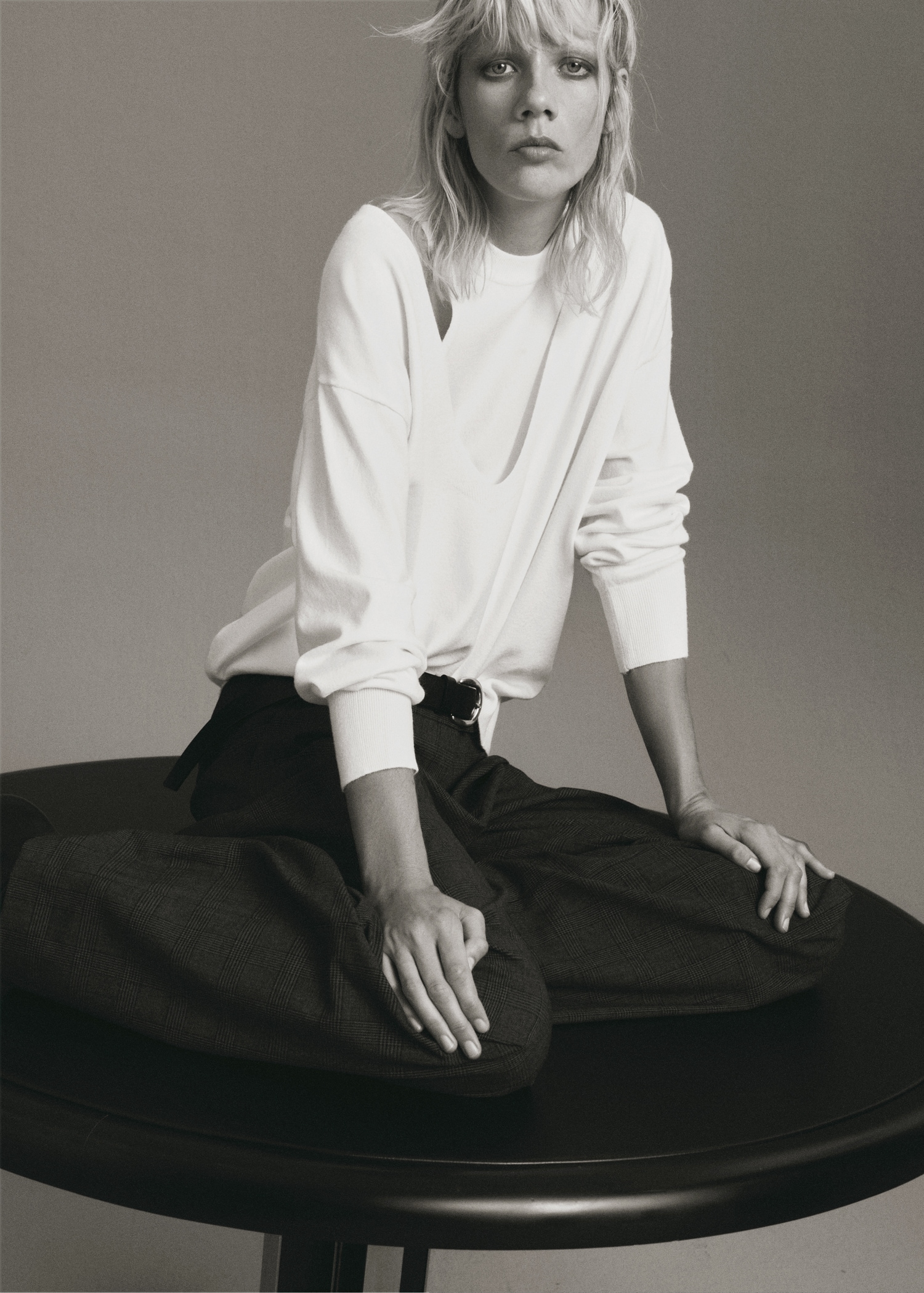 Oversized combined sweater Women MANGO Indonesia