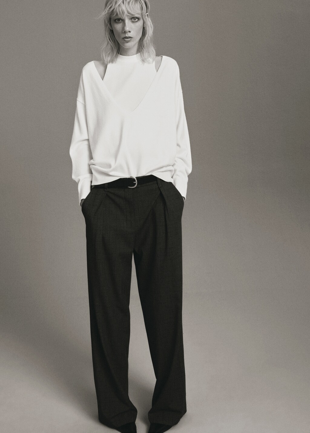 Mango Oversized combined sweater