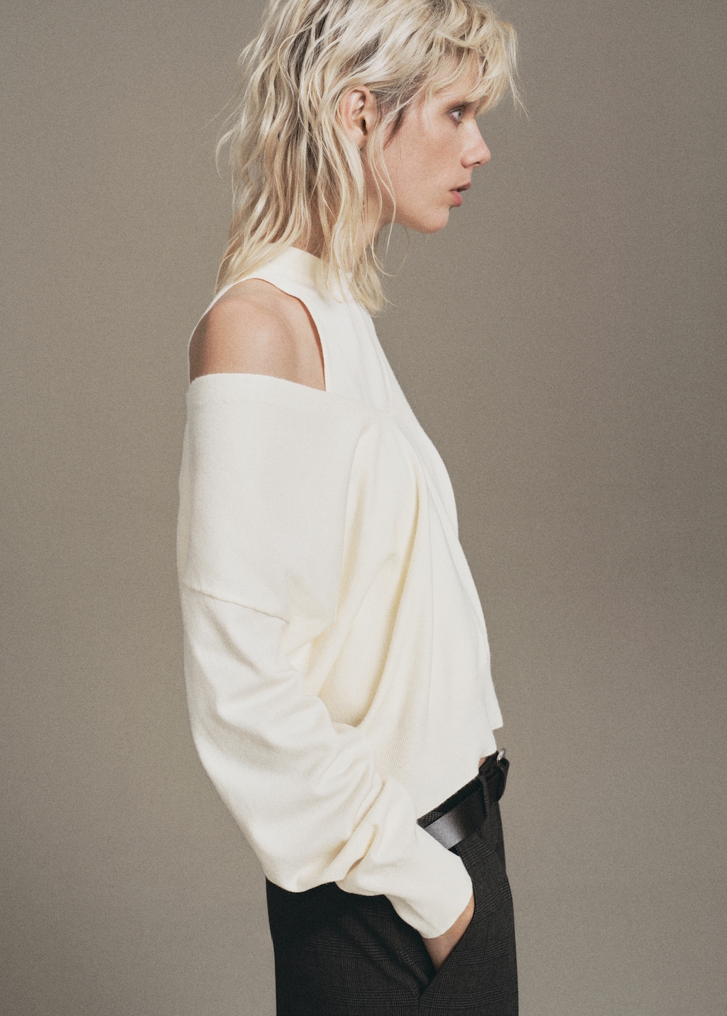 Oversized combined sweater