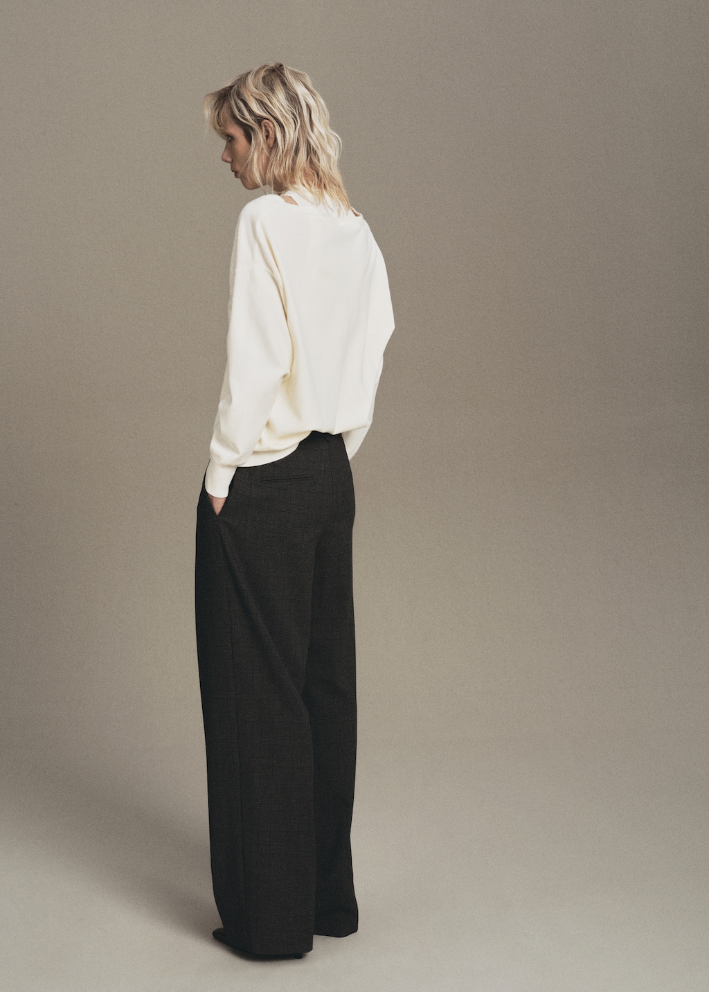 Oversized combined sweater