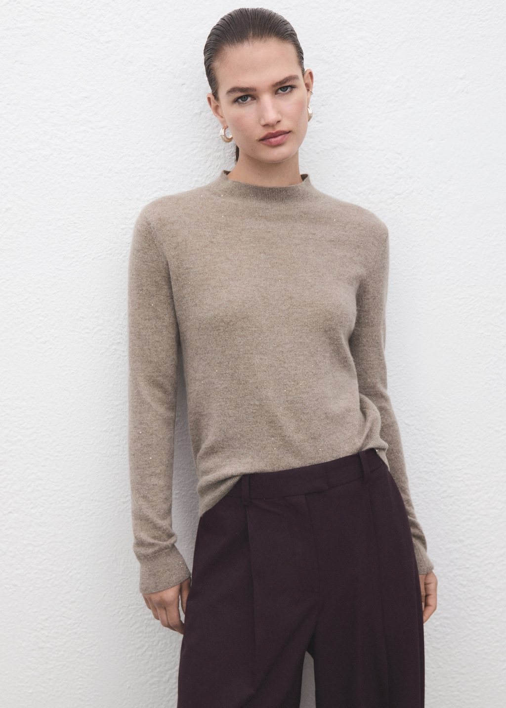 Lurex knitted sweater