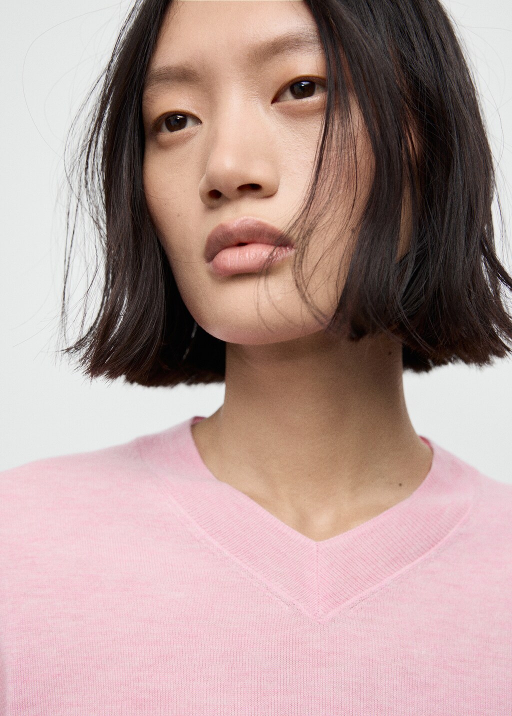 Mango V-neck knit sweater