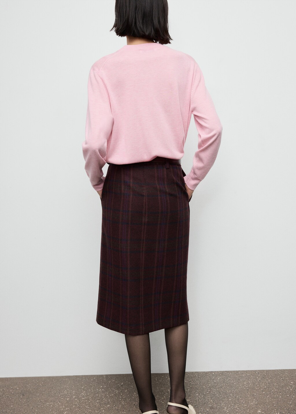 Mango V-neck knit sweater