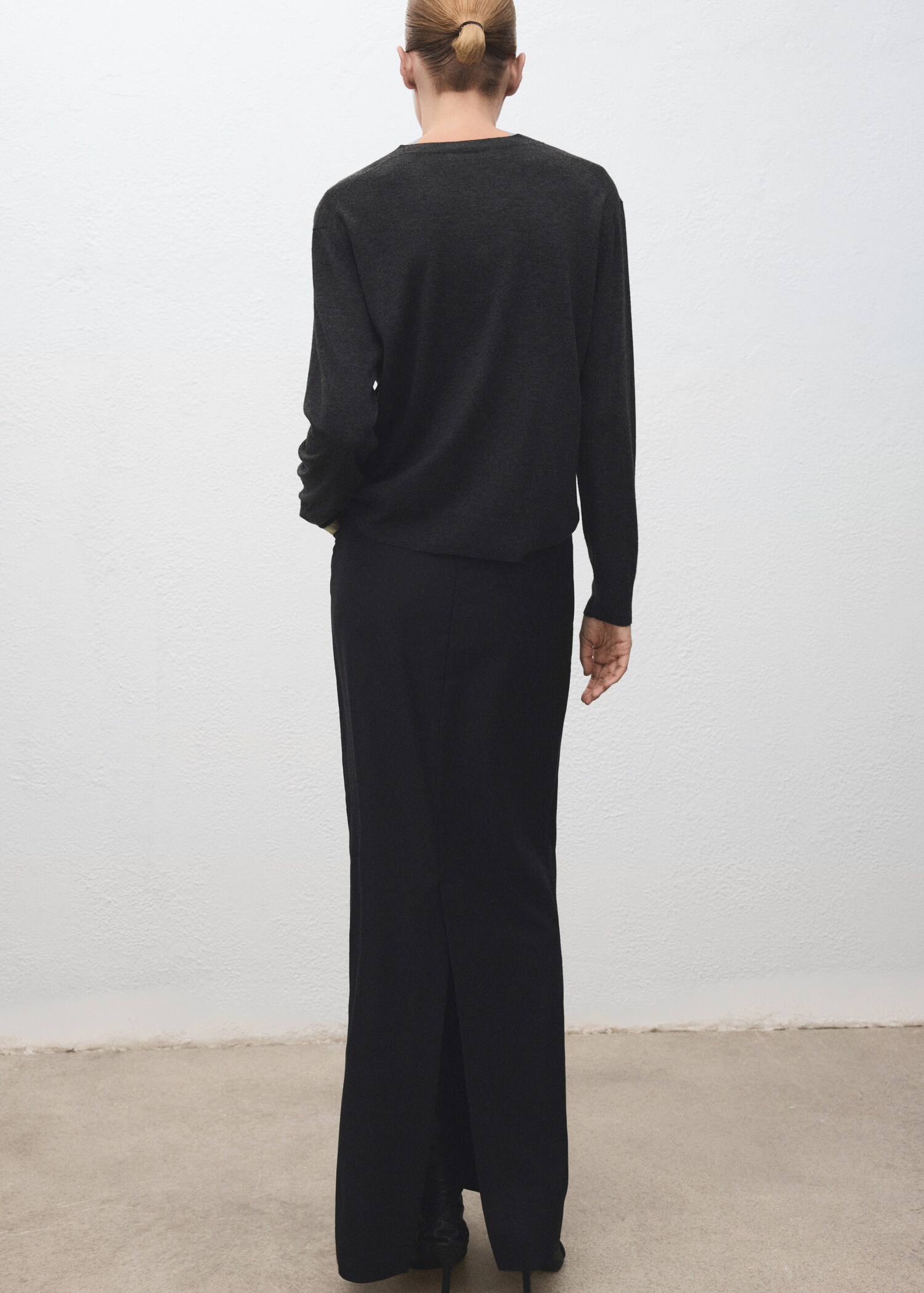 Jersey punto cuello pico - Reverso del artículo