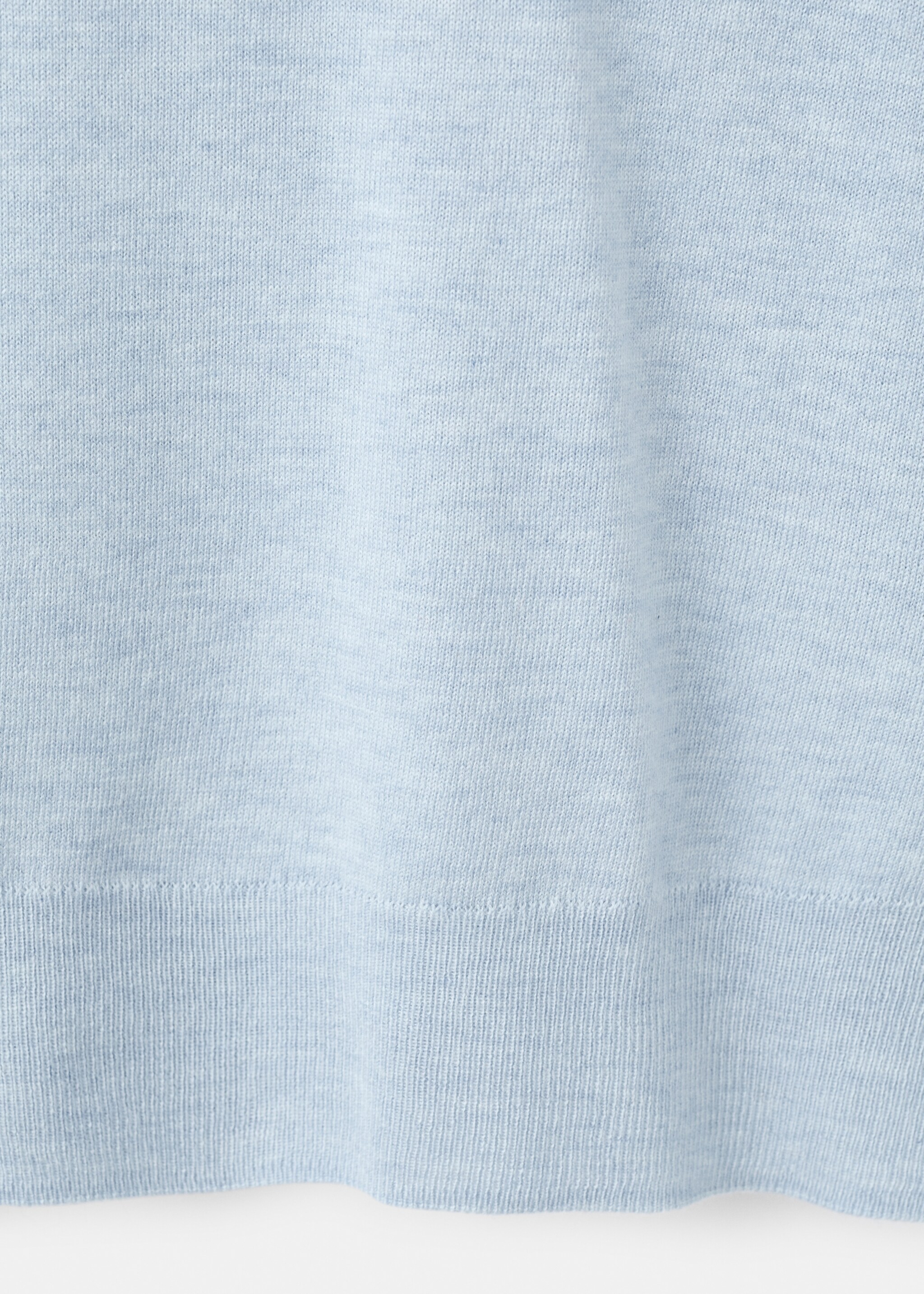 Fine-knit crew-neck sweater - Details of the article 8, Sky Blue. Ref: 17007817-00.