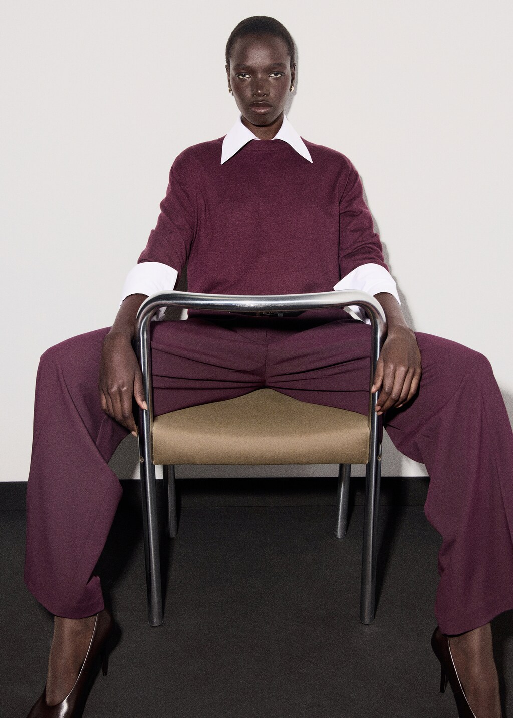 Mango Fine-knit crew-neck sweater