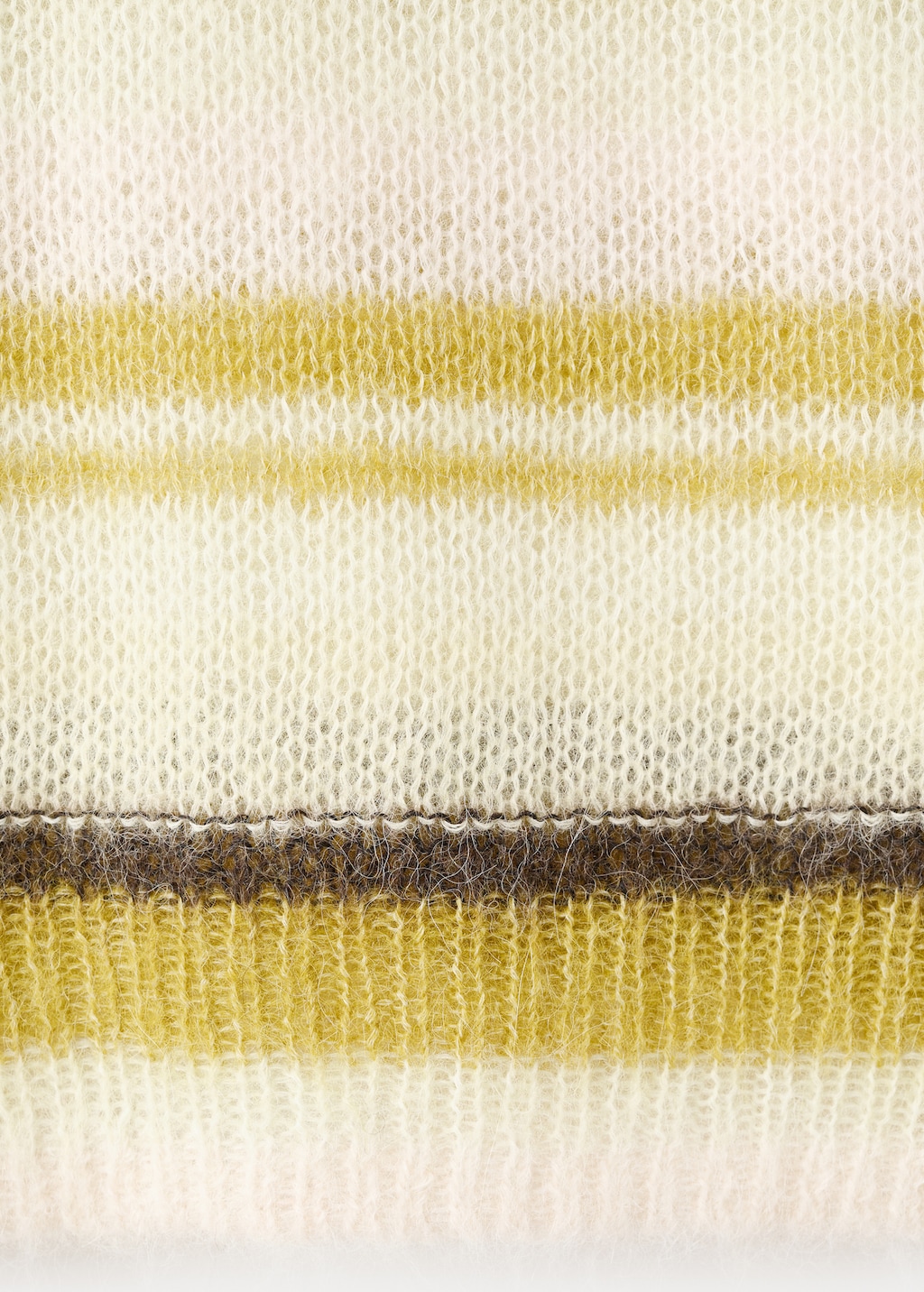 Semi-transparent alpaca sweater