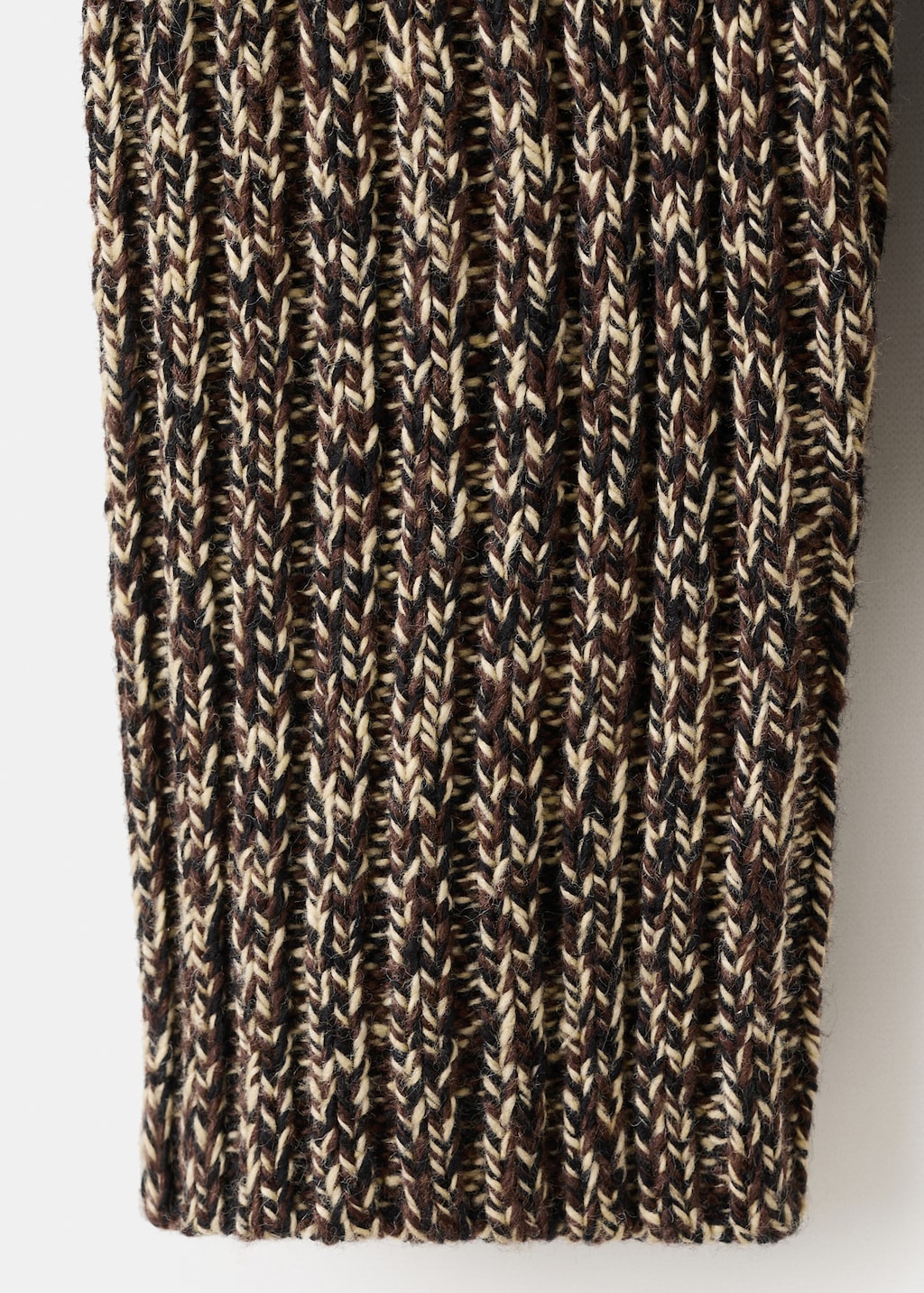 Speckled perkins-neck sweater