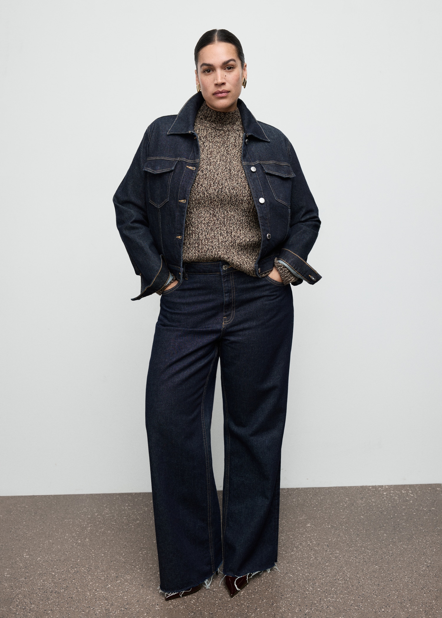 Speckled perkins-neck sweater - Details of the article 3