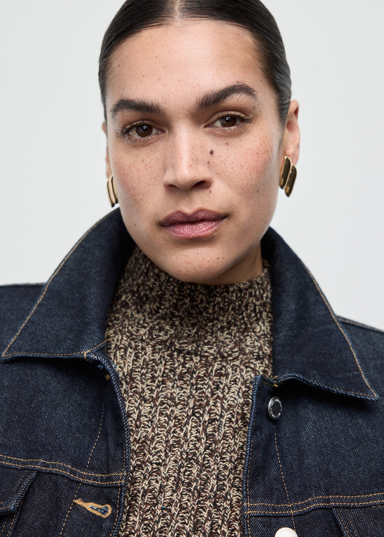 Speckled perkins-neck sweater - Details of the article 4