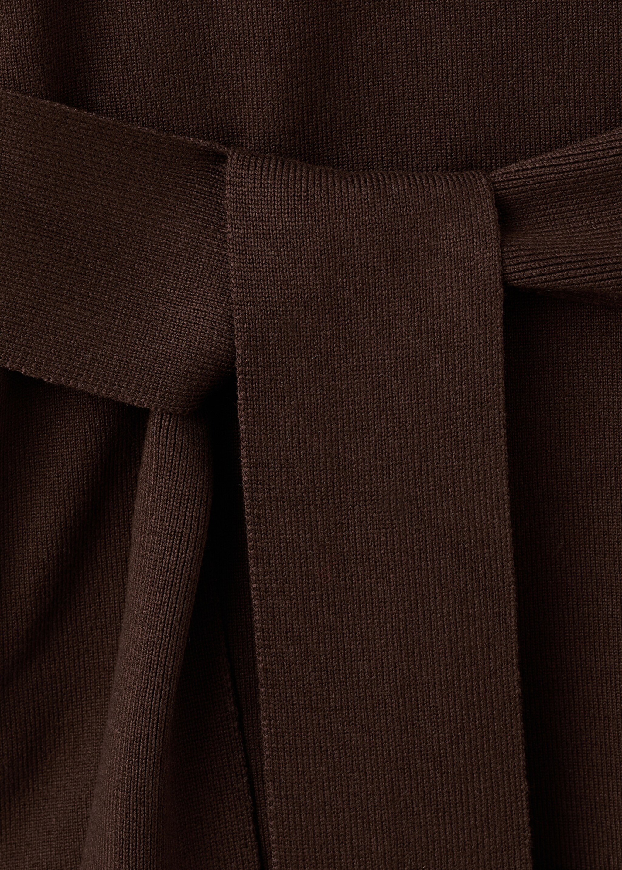 Knot detail sweater - Details of the article 0, Chocolate. Ref: 17007830-00.