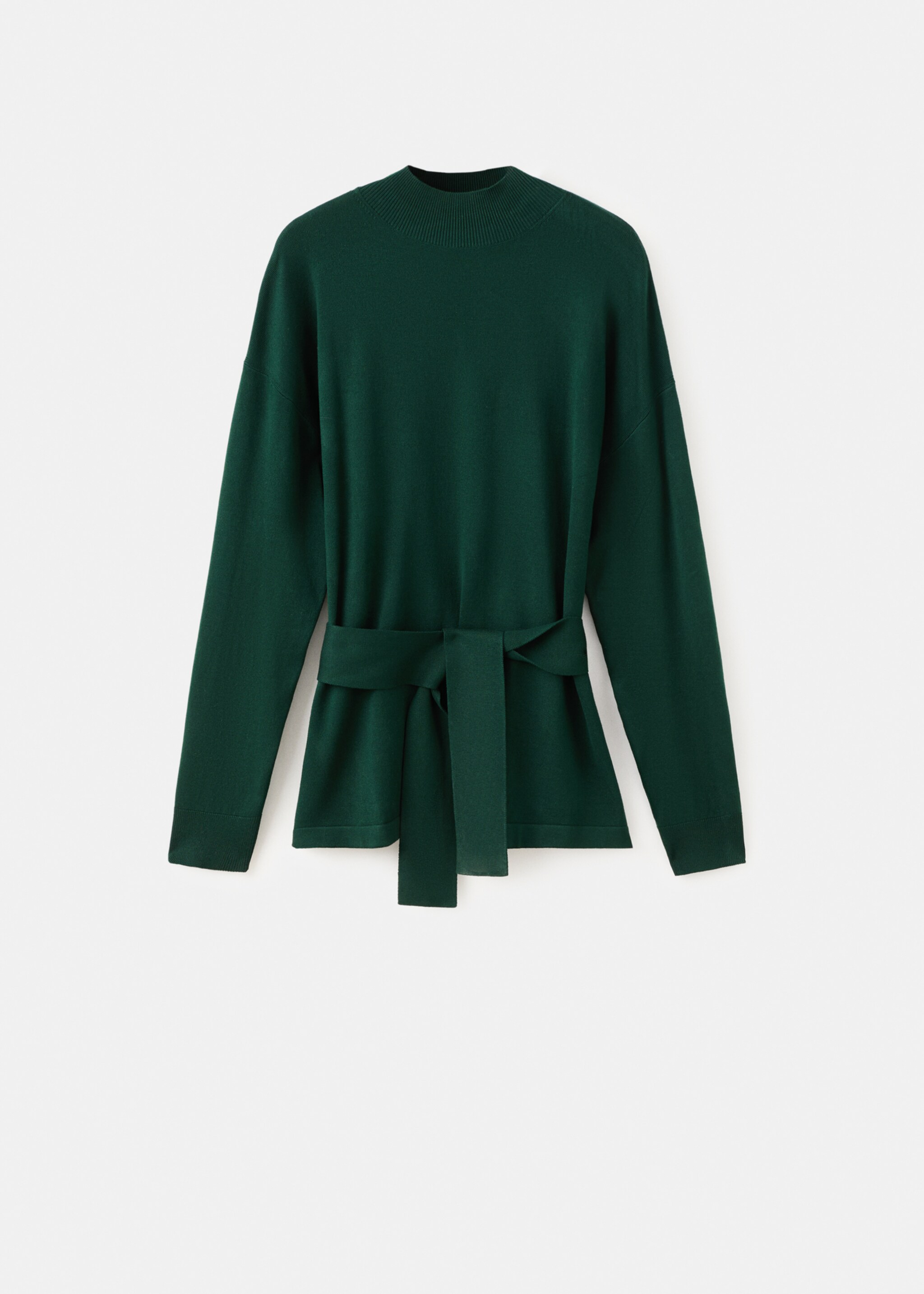Knot detail sweater - Article without model, Dark Green. Ref: 17007830-00.
